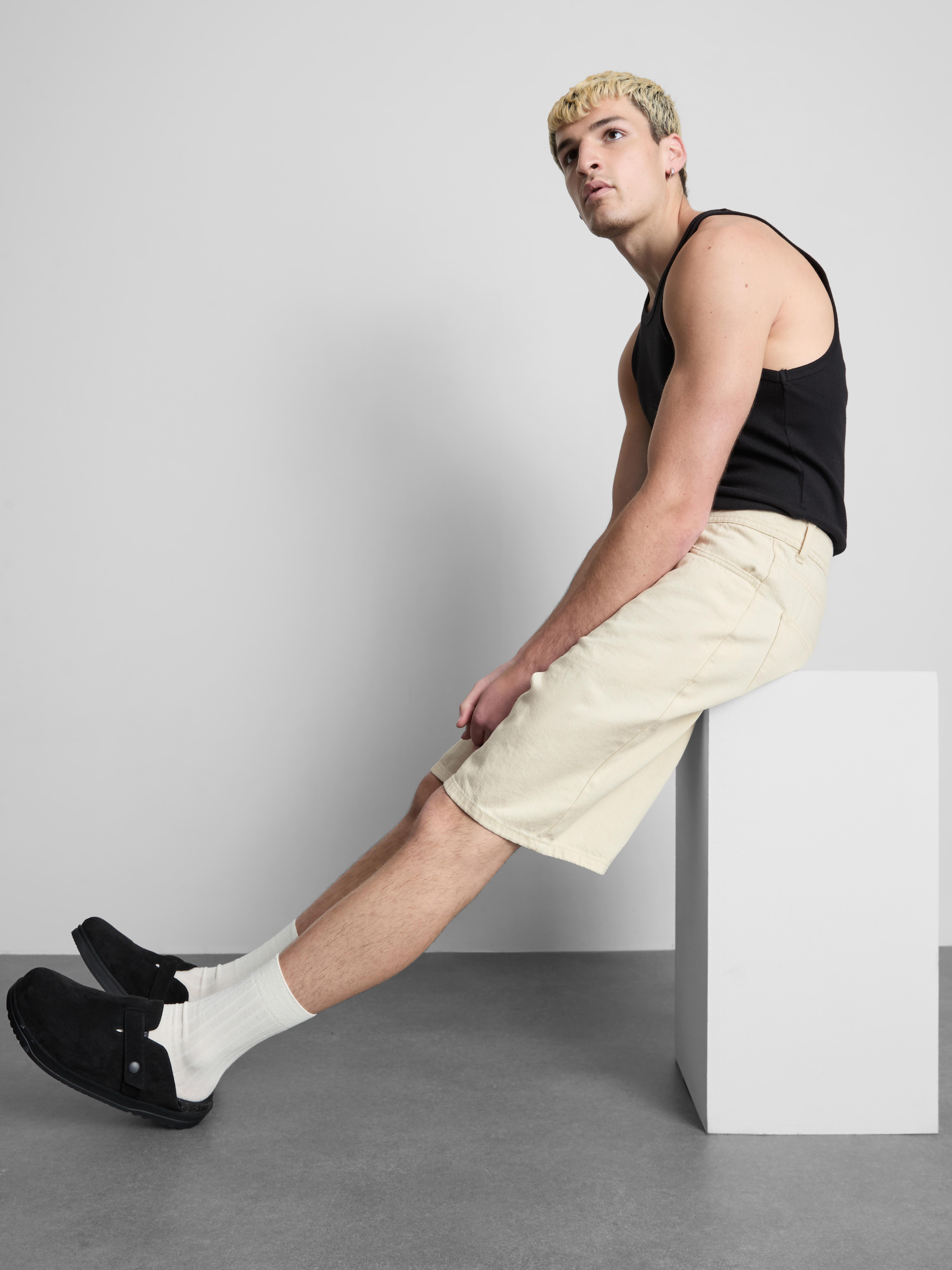 Short en jean décontracté