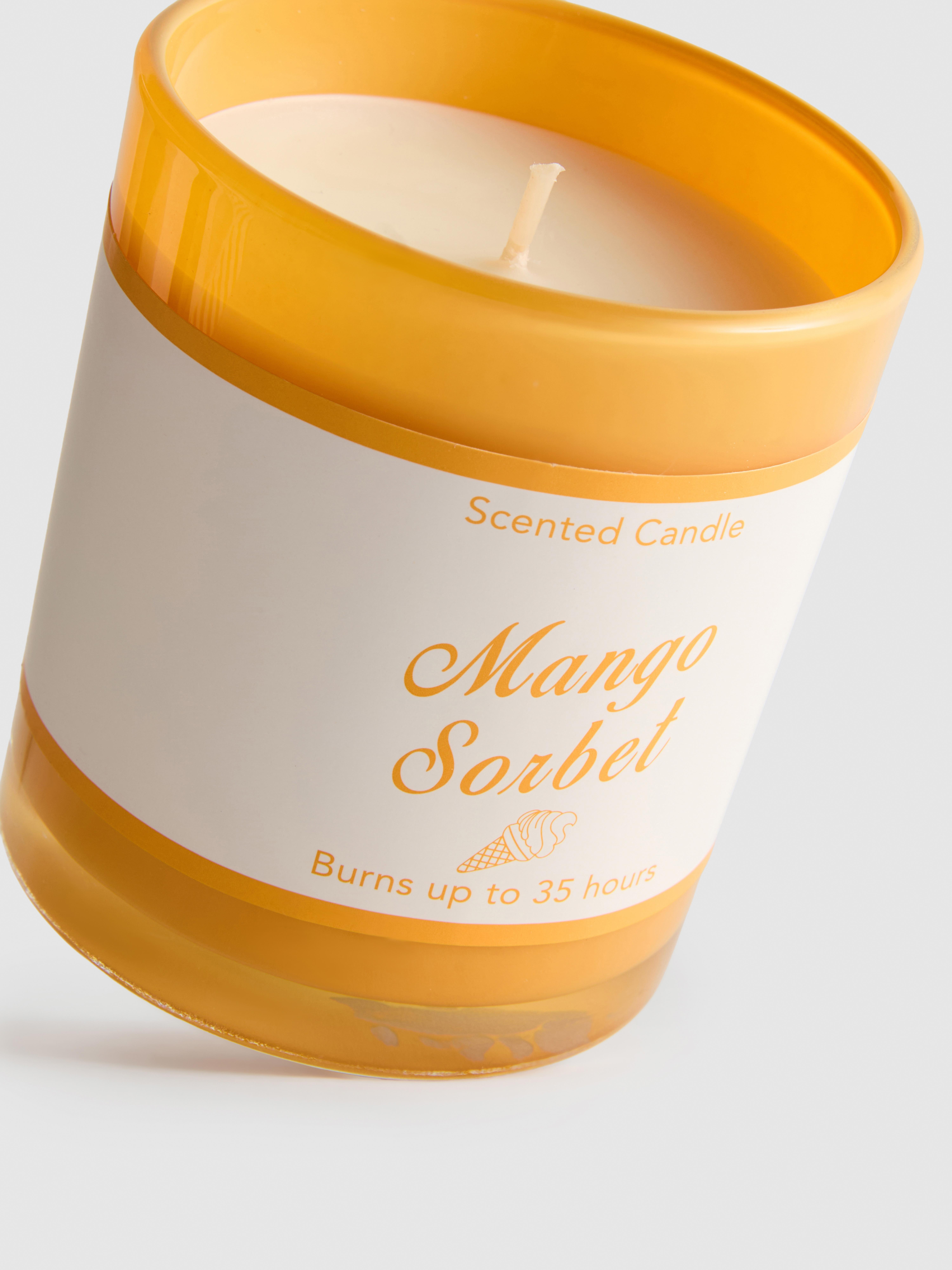 Scented Candle In Frosted Glass Jar