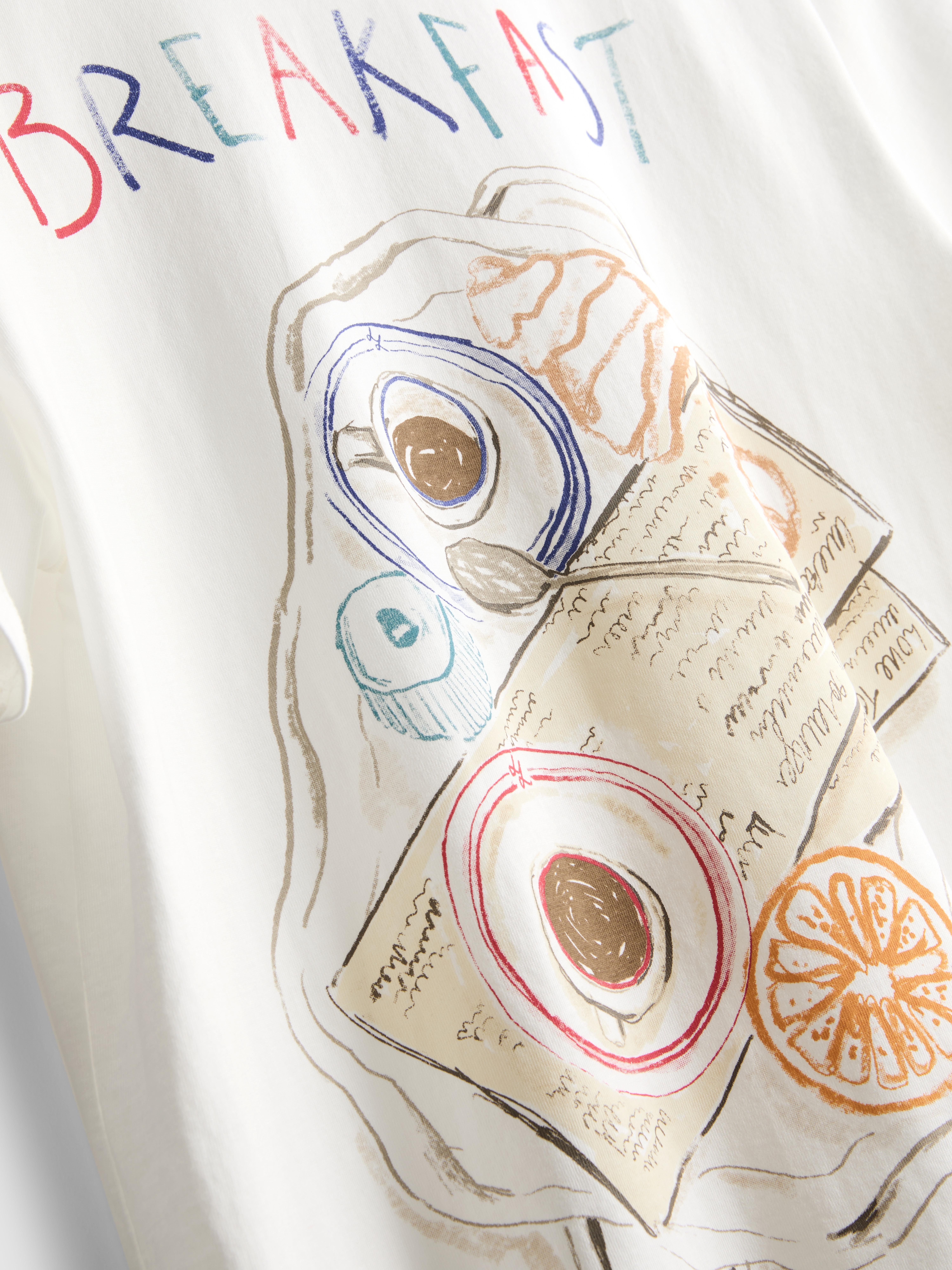 Pijama con pantalones y camiseta «Breakfast in Bed»