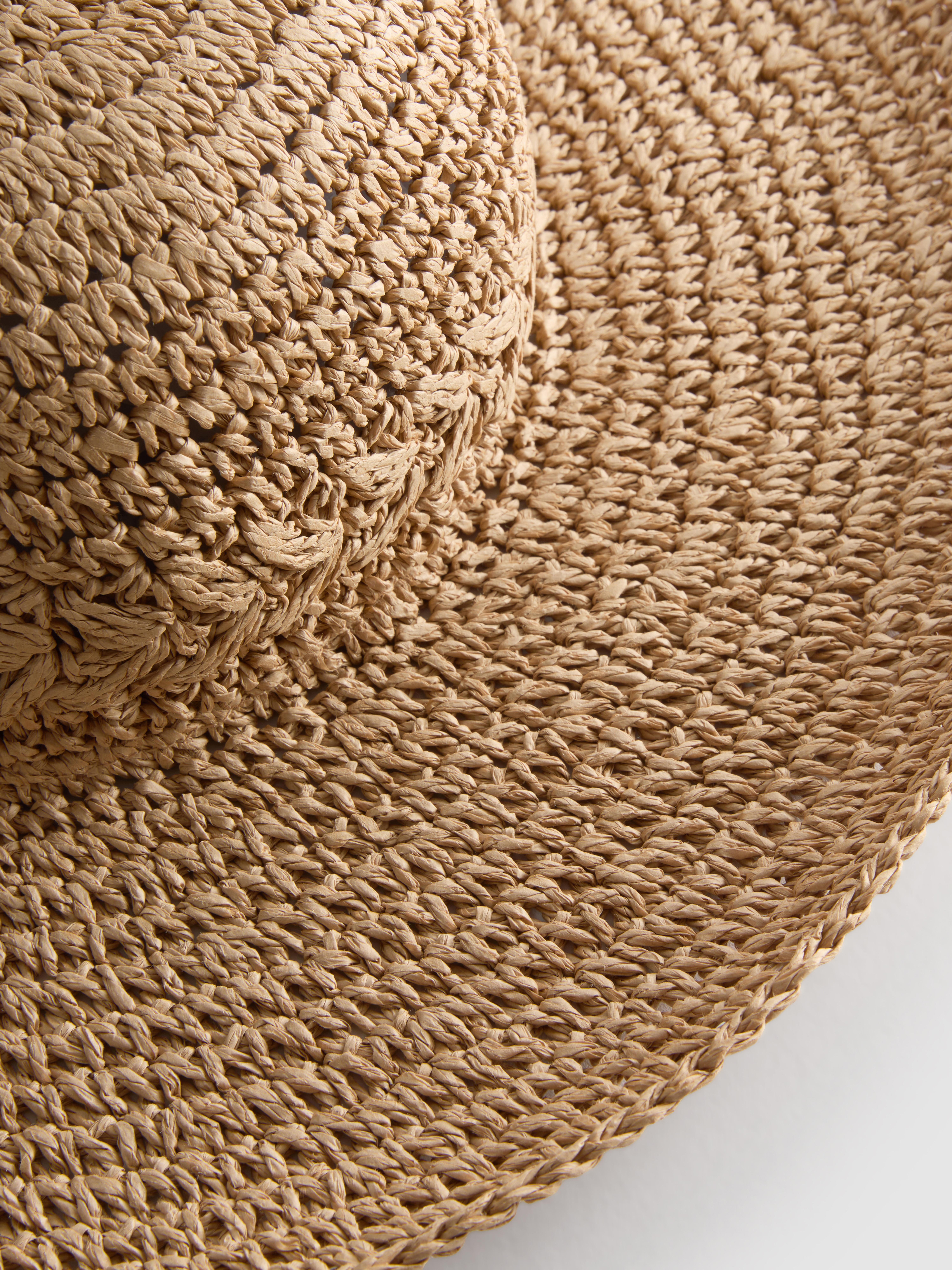 Woven Wide Brim Hat