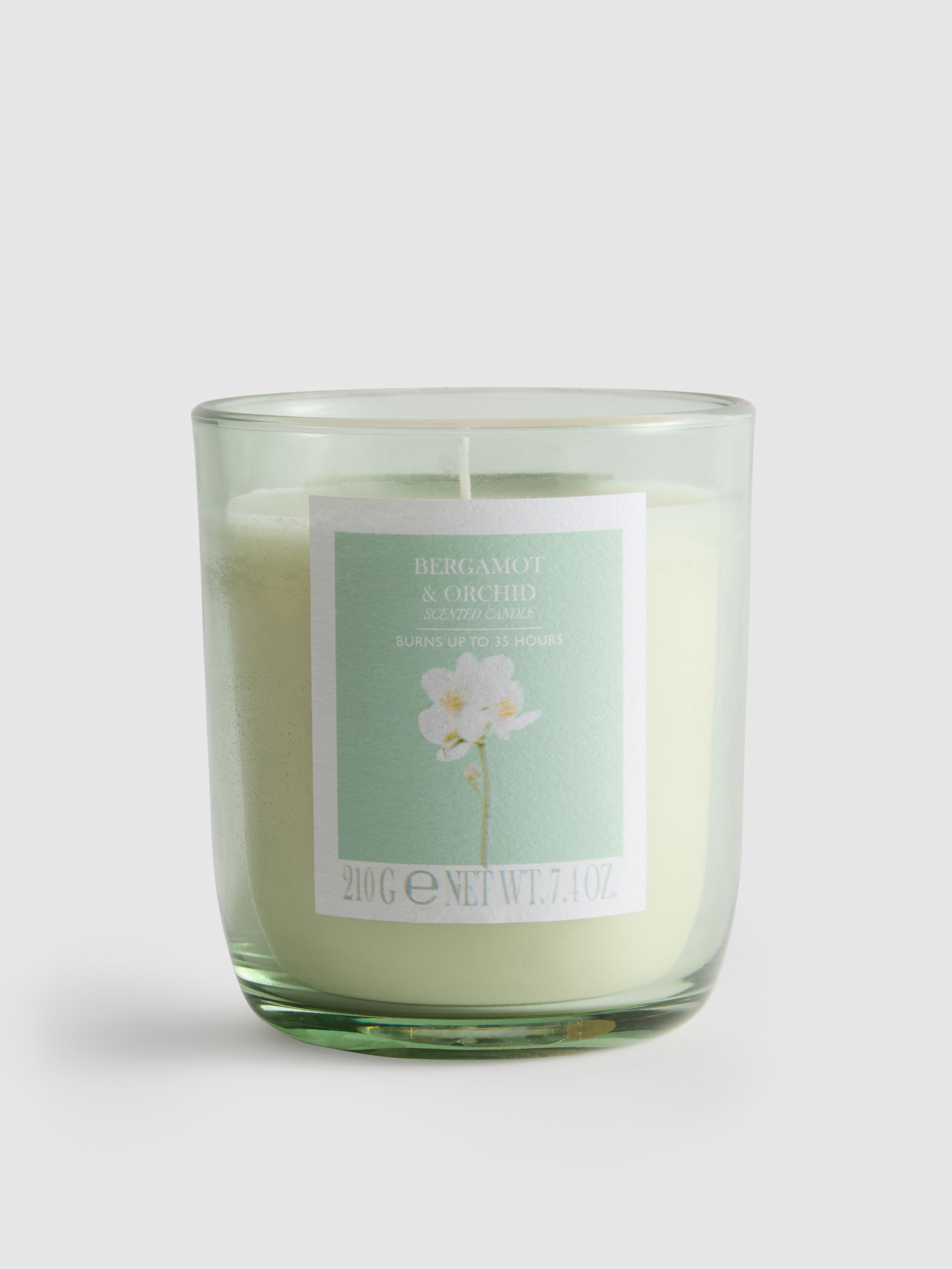 Vela perfumada recipiente vidro Verde