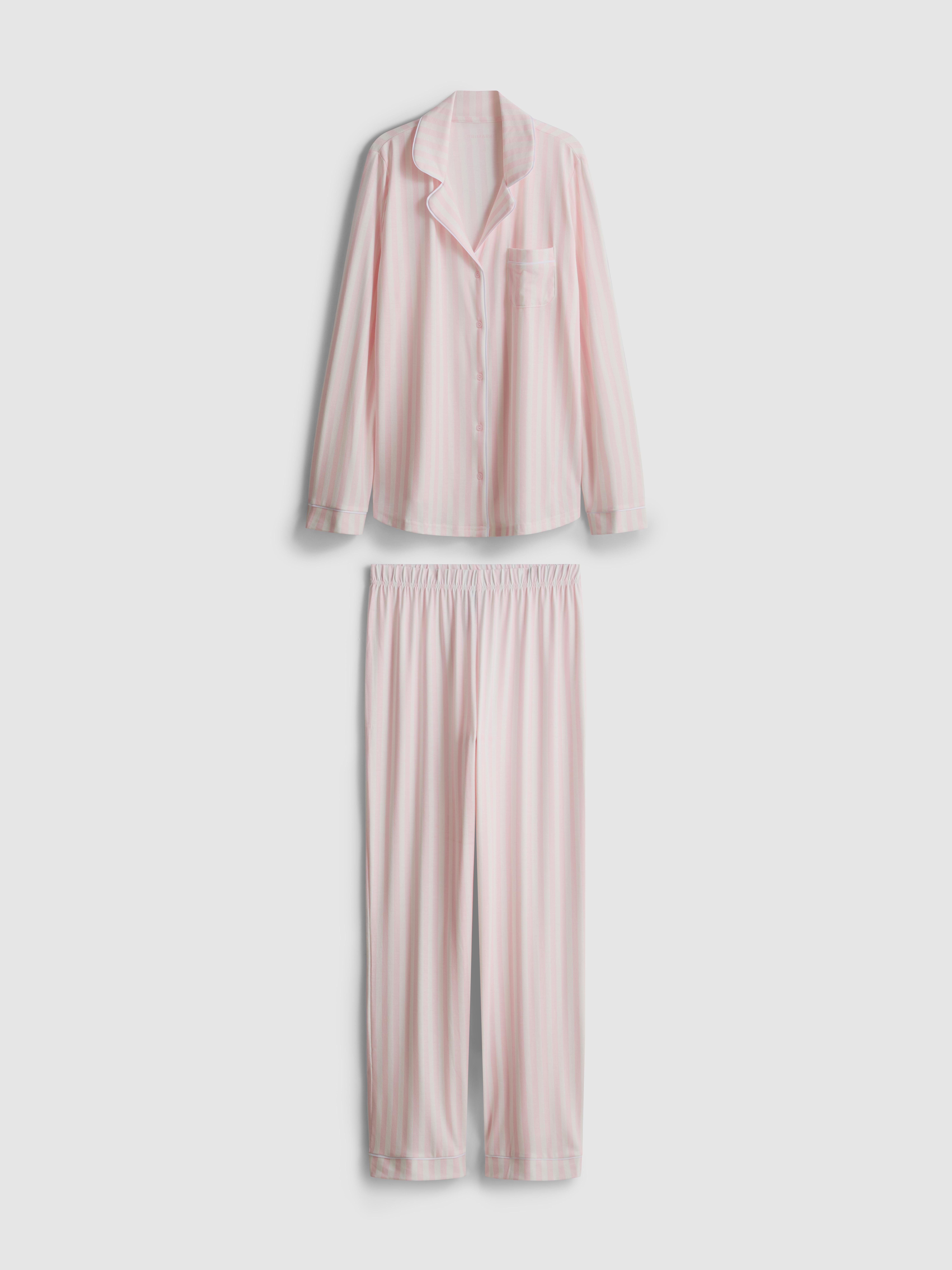Striped Jersey Boyfriend Pajamas