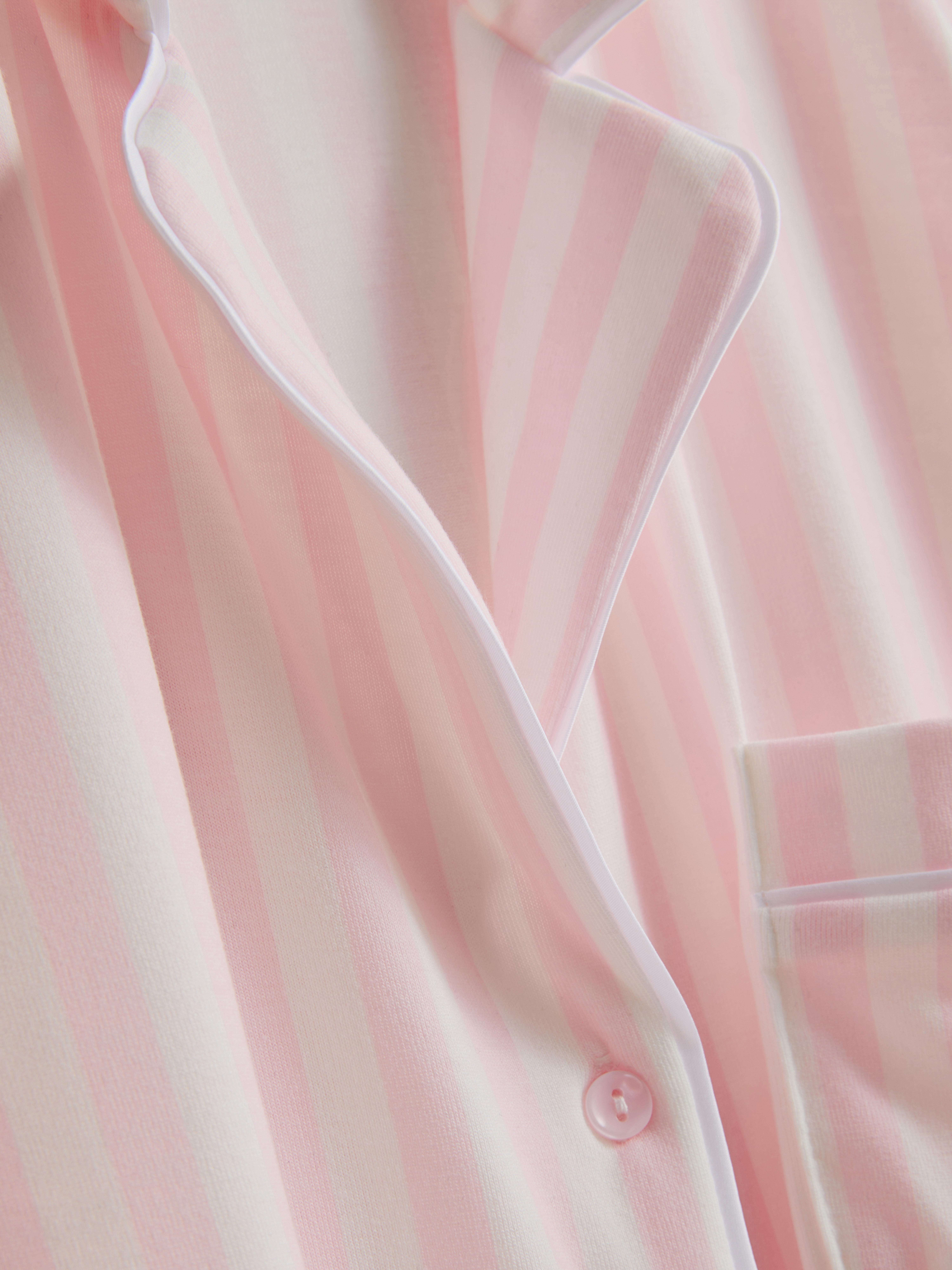 Striped Jersey Boyfriend Pajamas