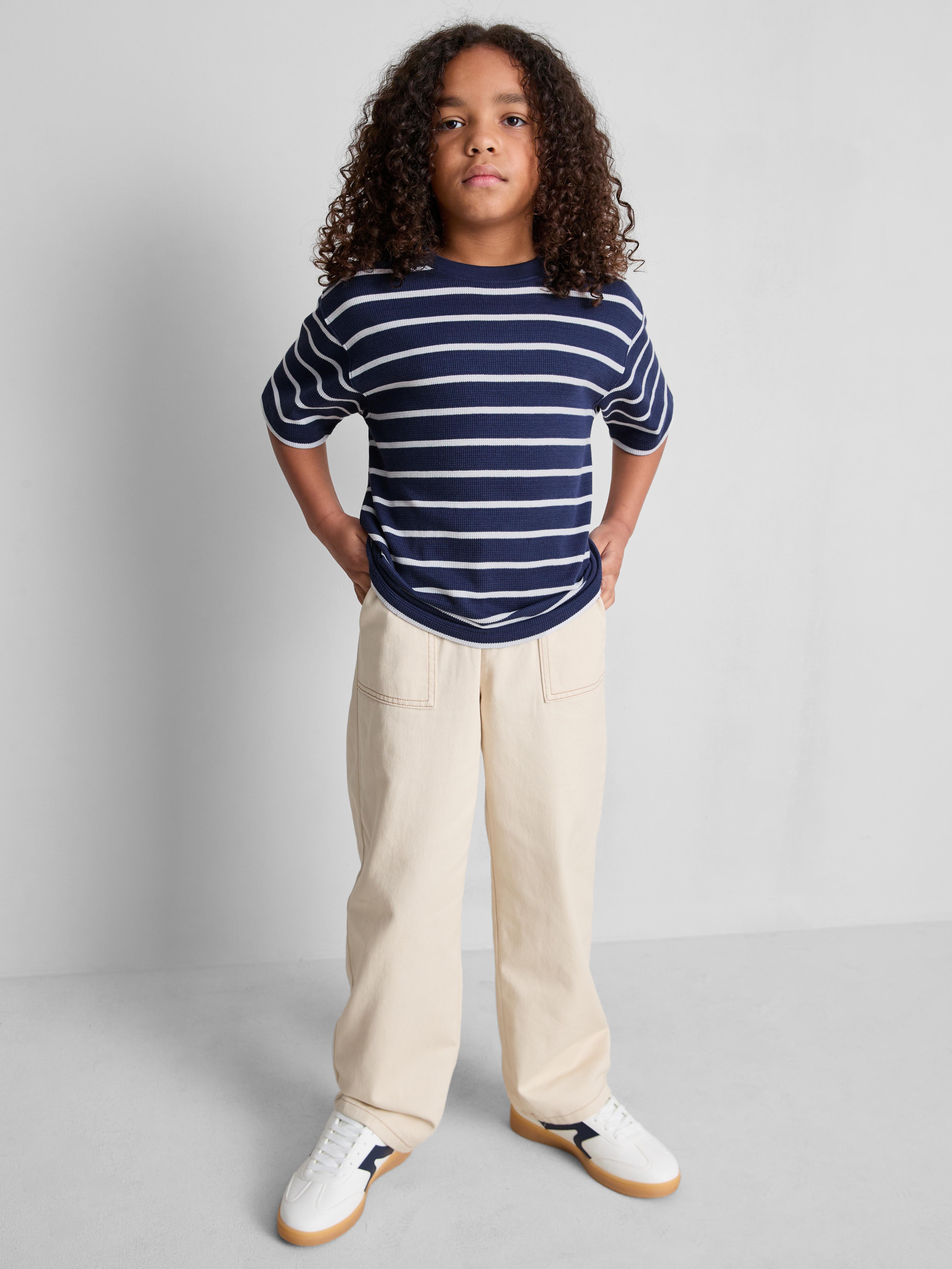 7-15yrs | Waffle Textured T-Shirt