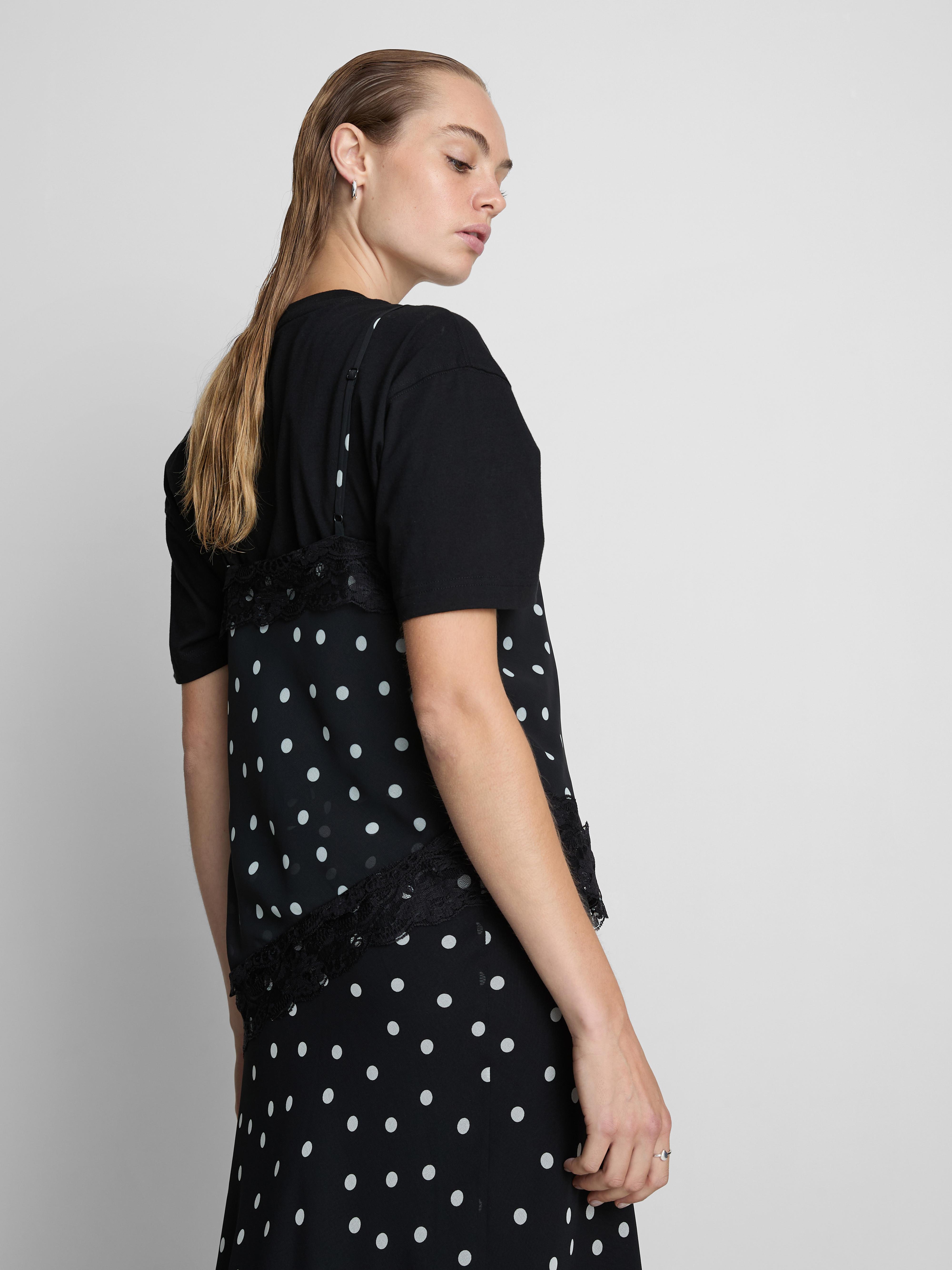Asymmetric Polka Dot Cami Top