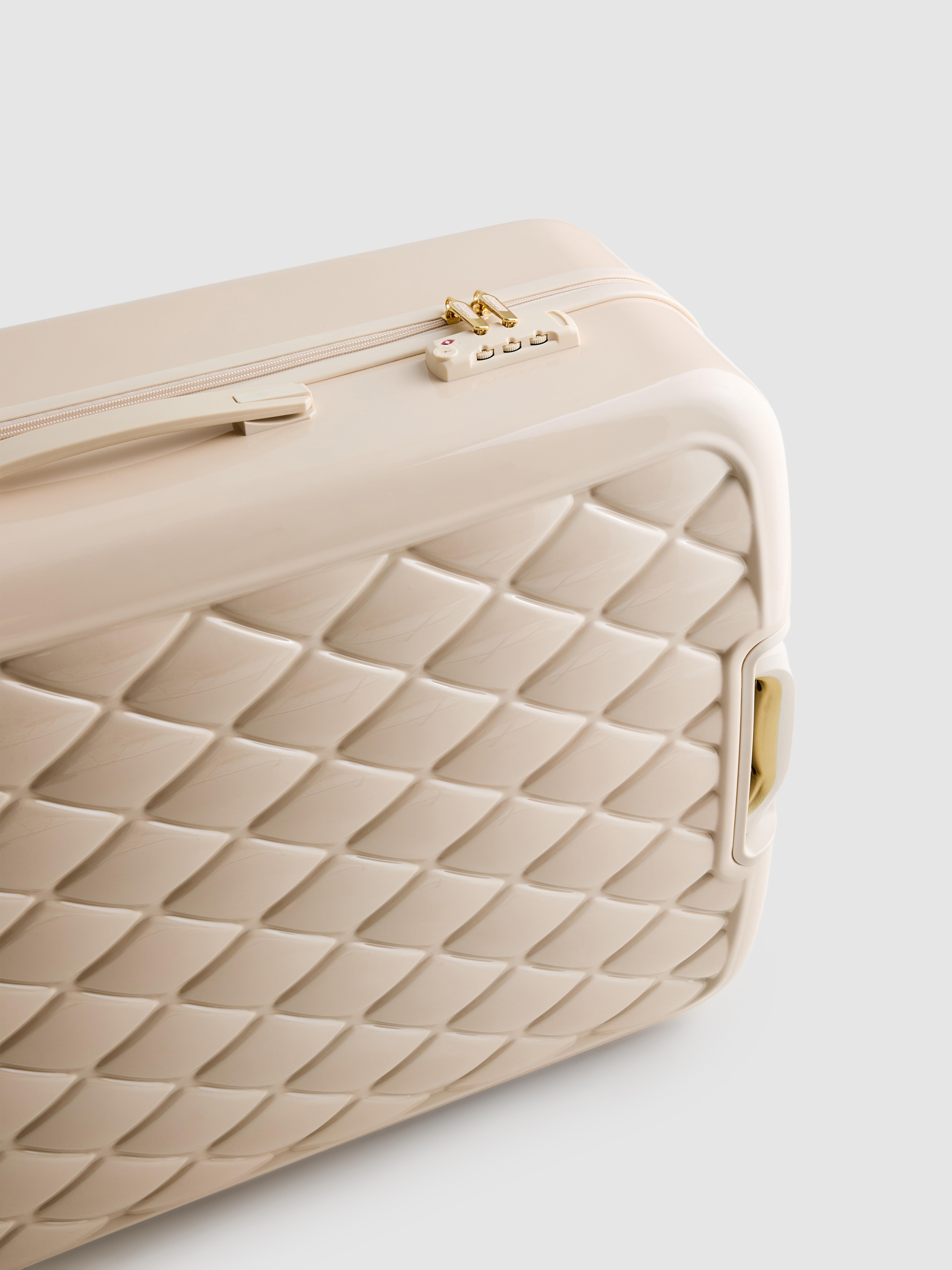 Hard Shell Quilted Luggage