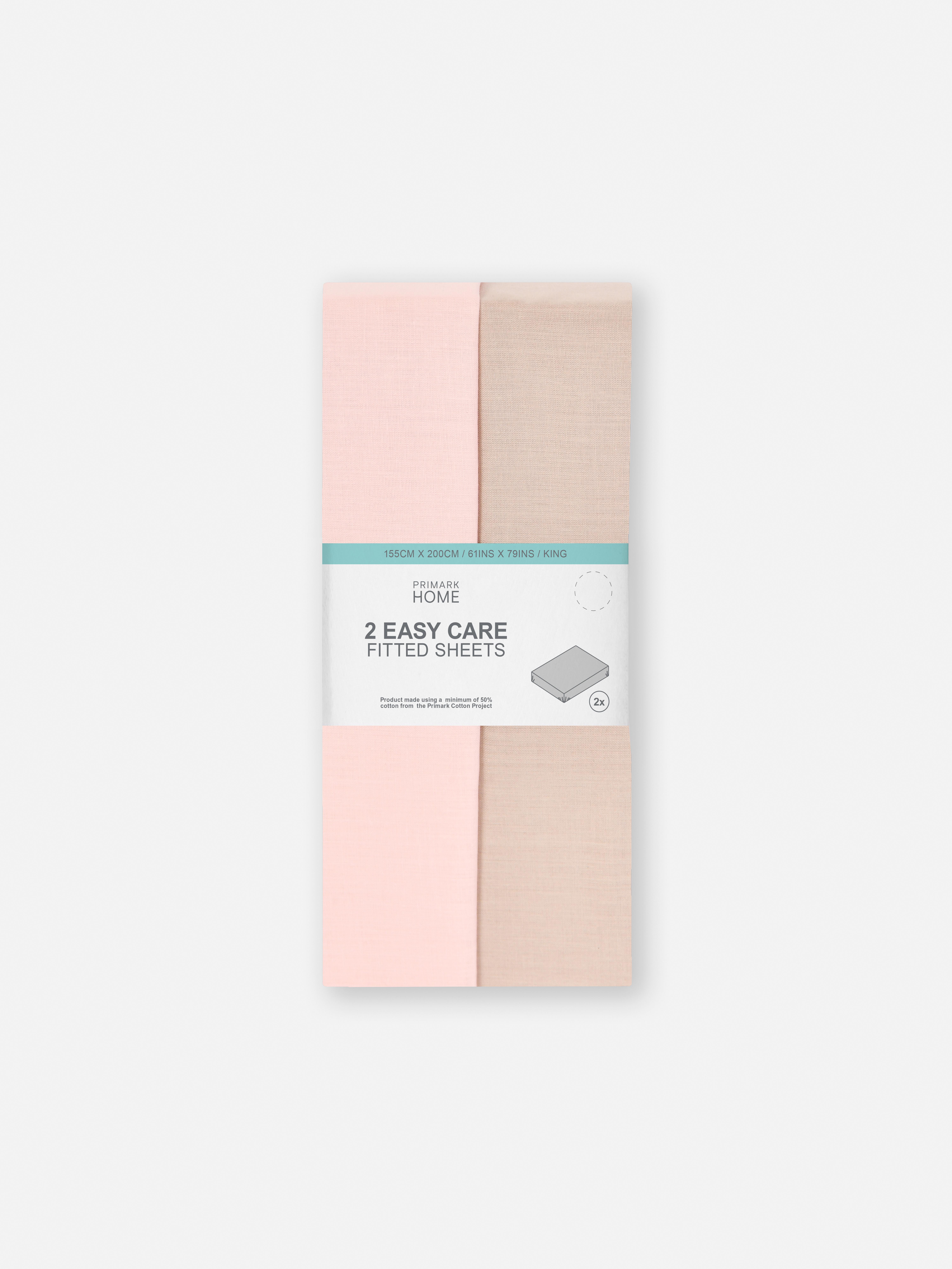 Pack de 2 sábanas bajeras para cama king size