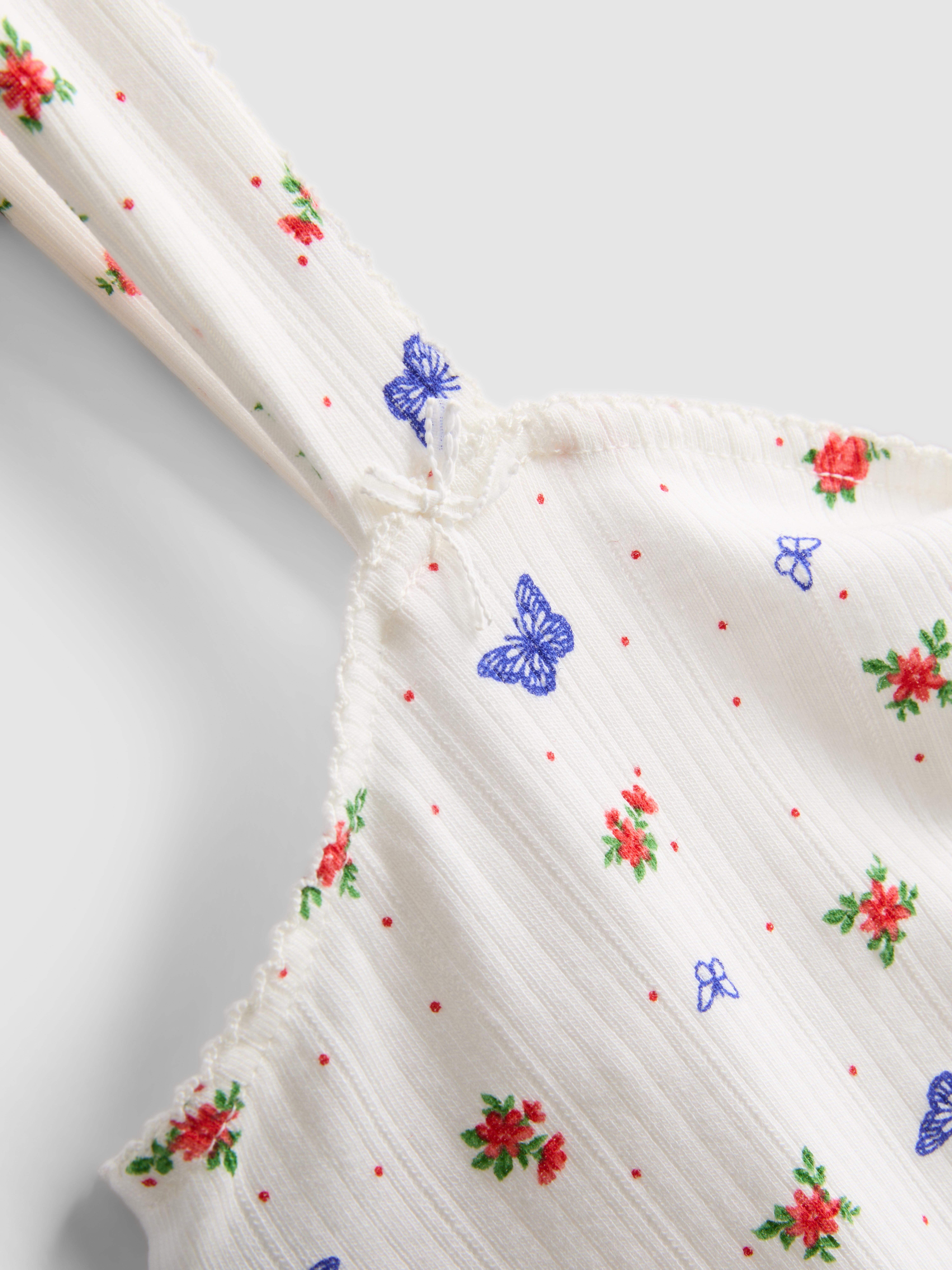 Ribbed Butterfly Pyjama Cami