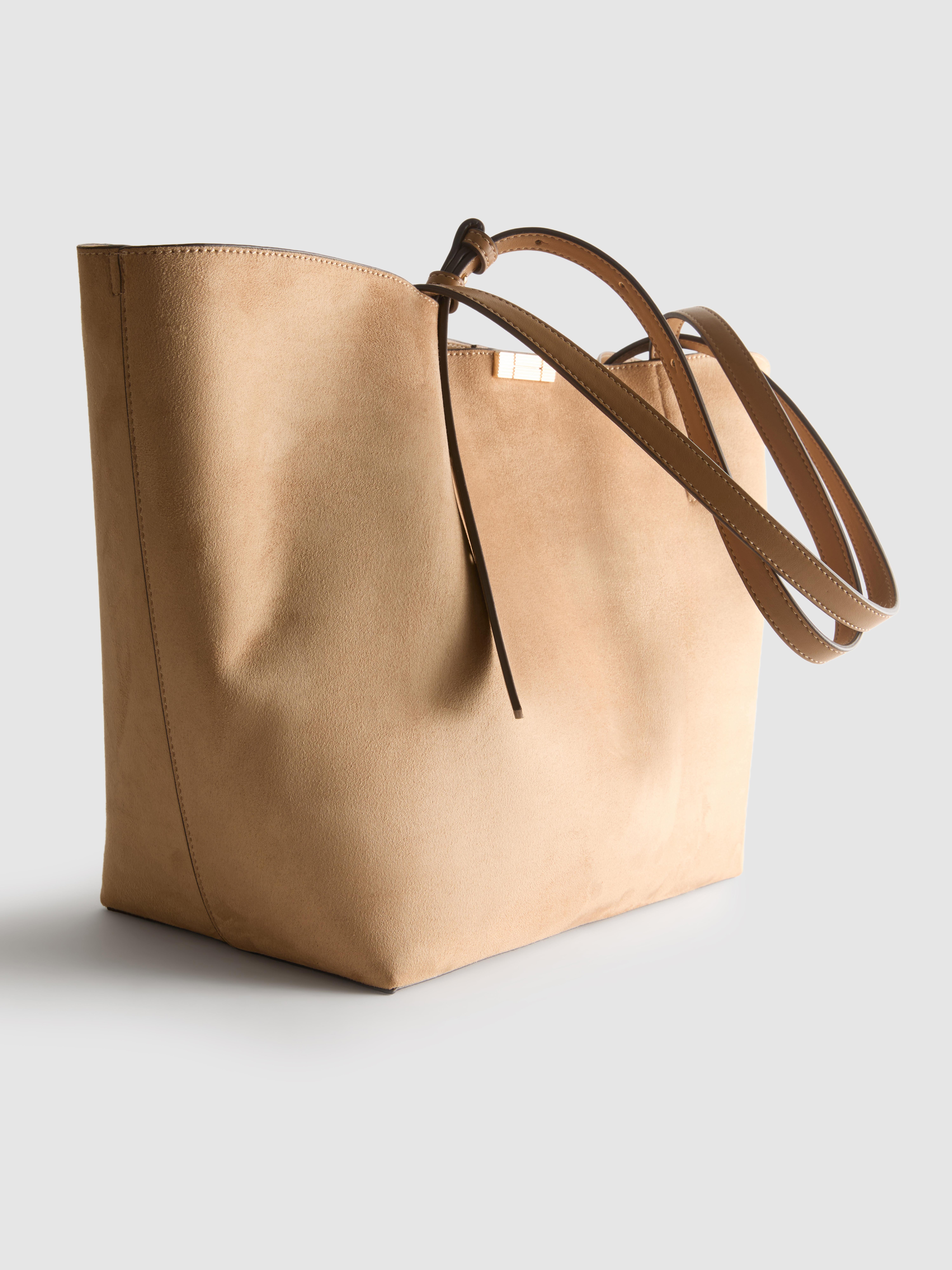 By Coleen Oversized Faux Suede Tote Bag