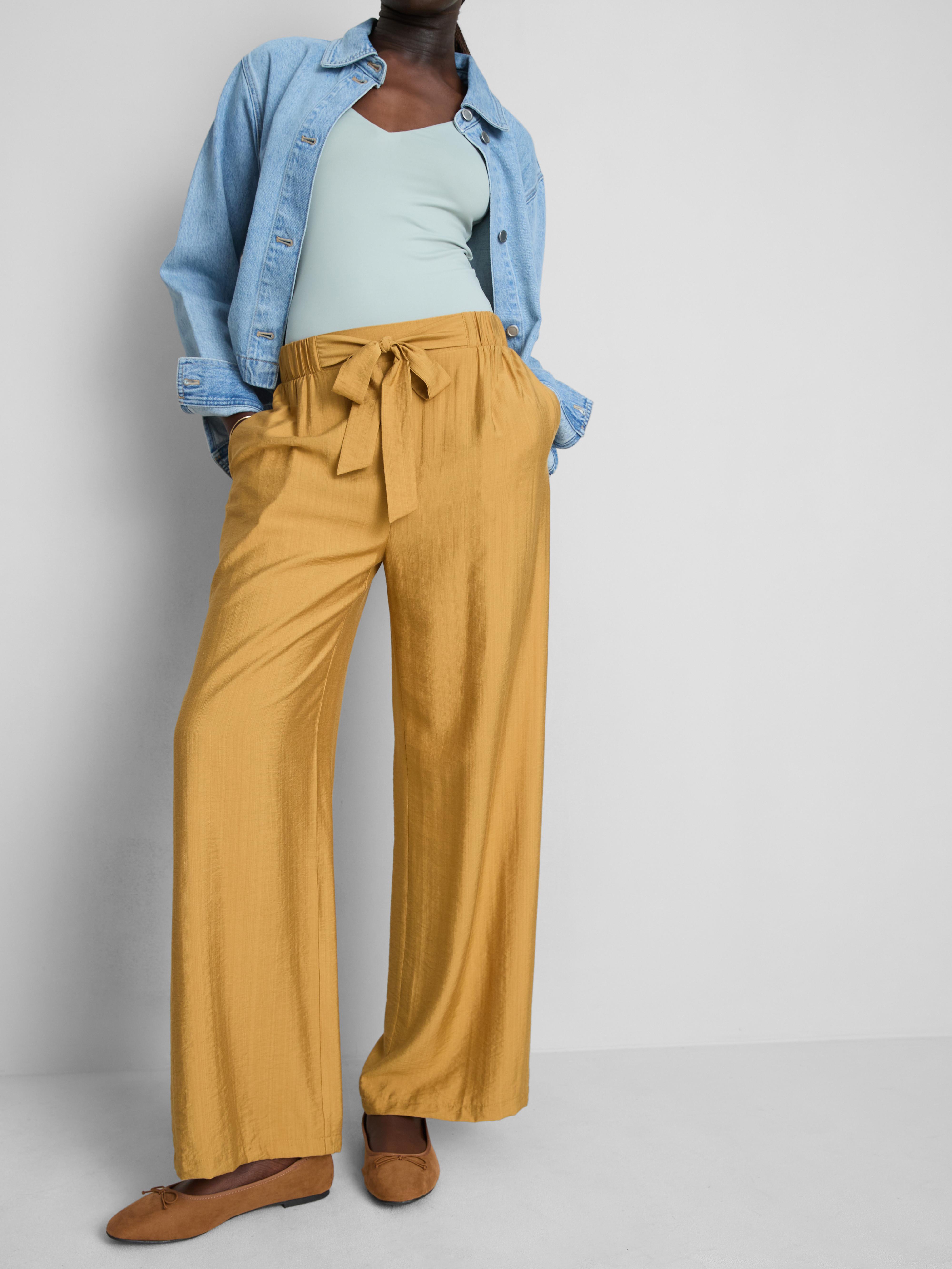Pantalon palazzo à nœud