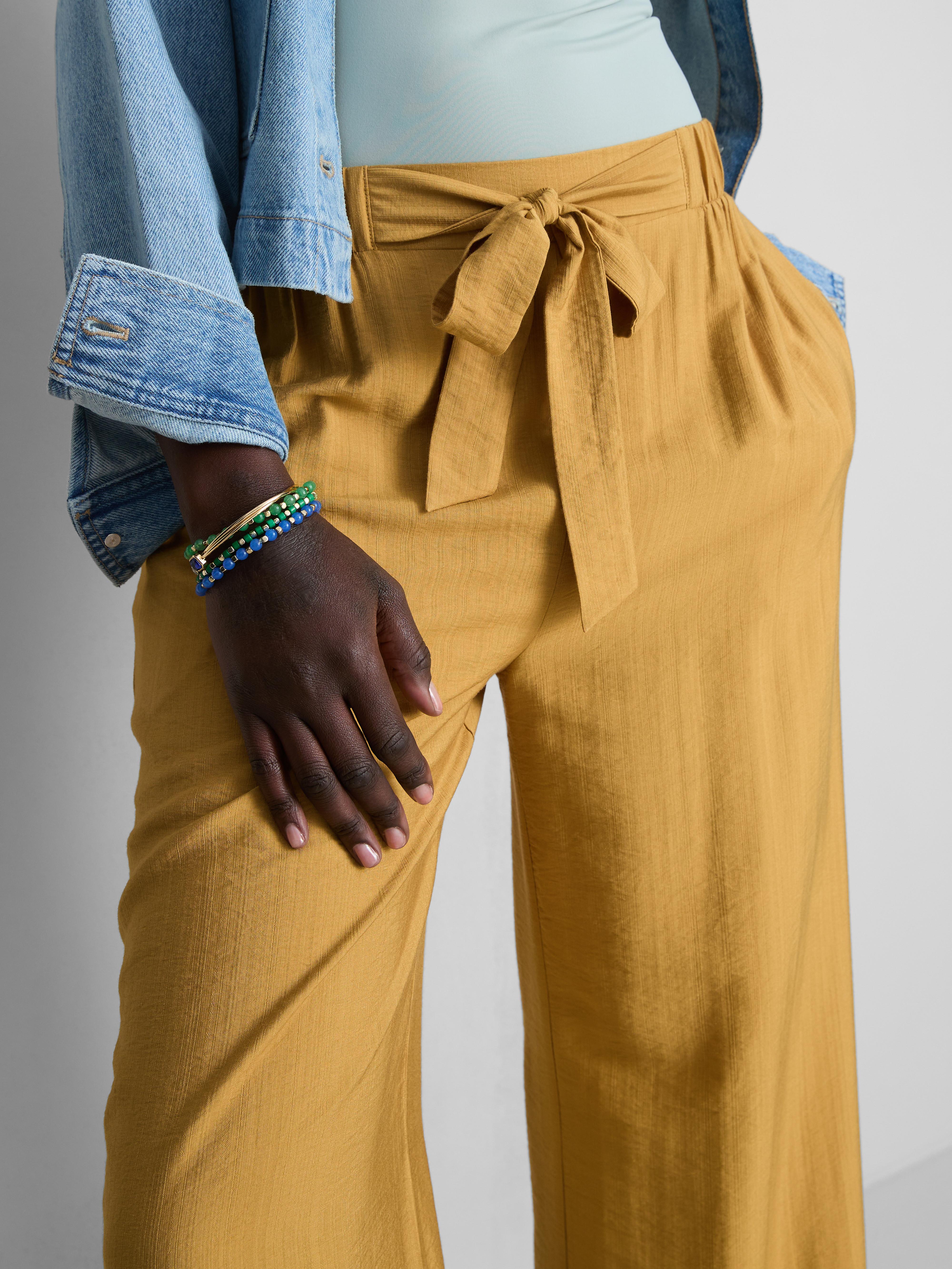 Pantalon palazzo à nœud