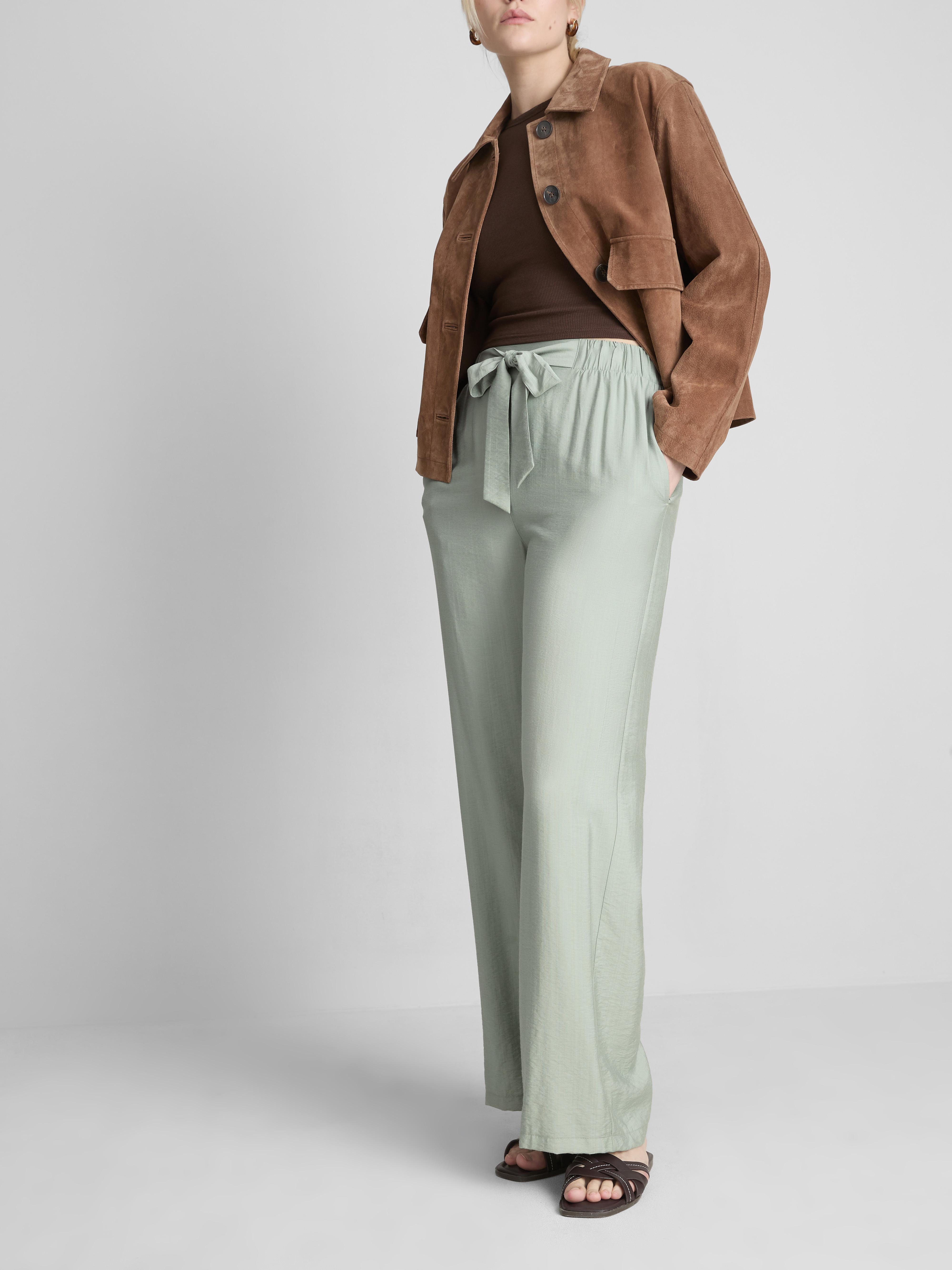 Bow Detail Palazzo Trousers