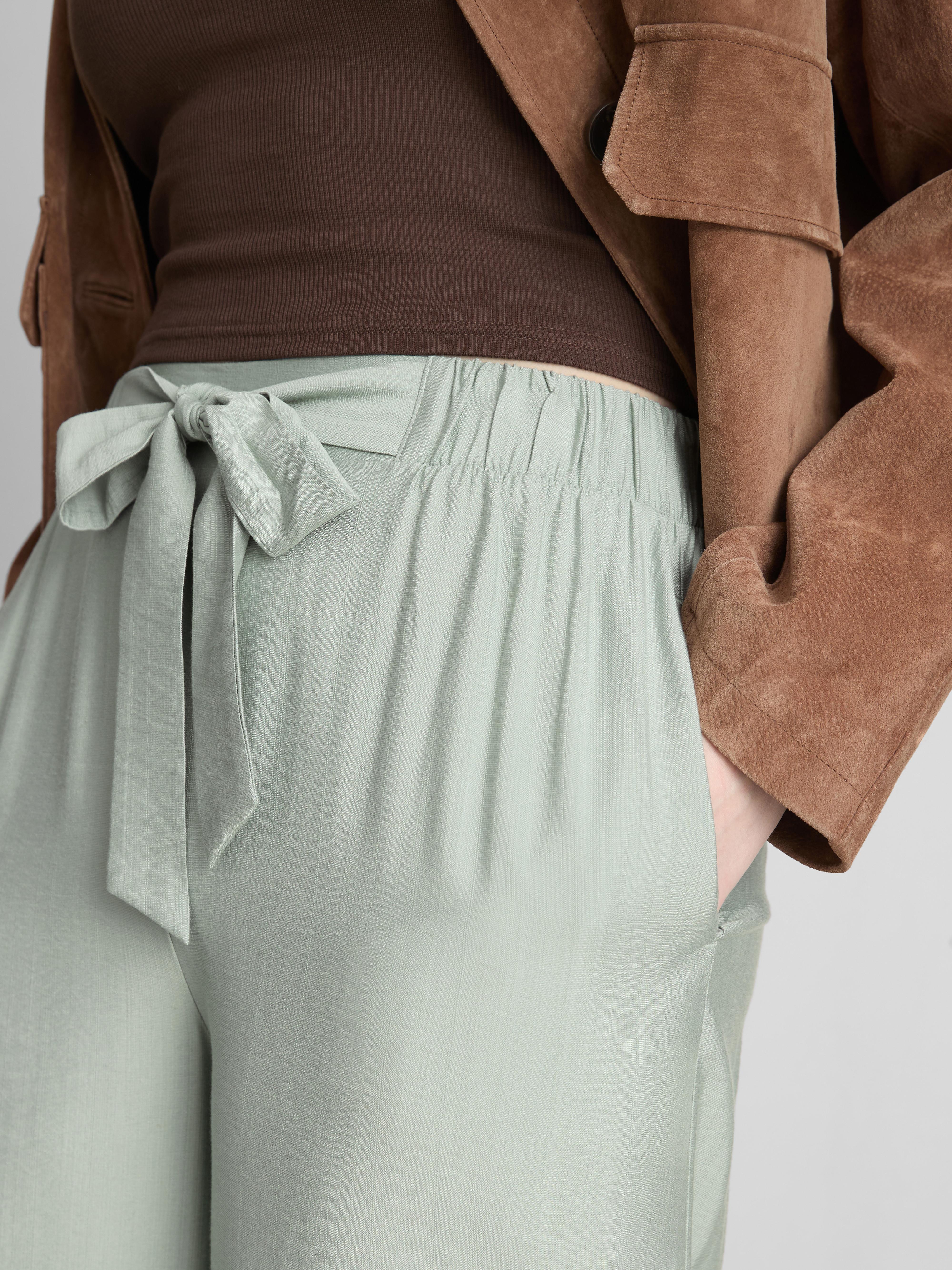 Bow Detail Palazzo Trousers