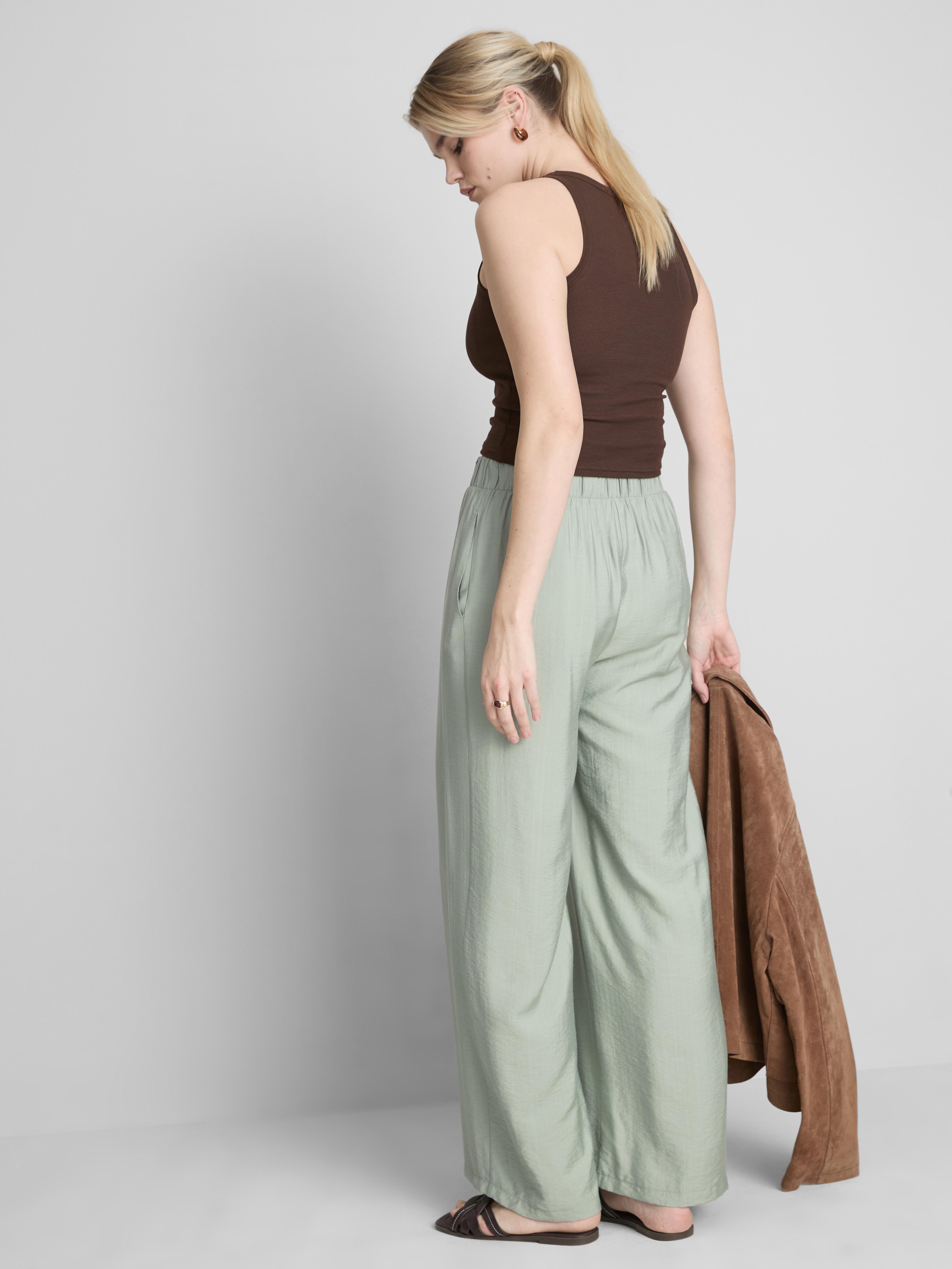 Bow Detail Palazzo Pants
