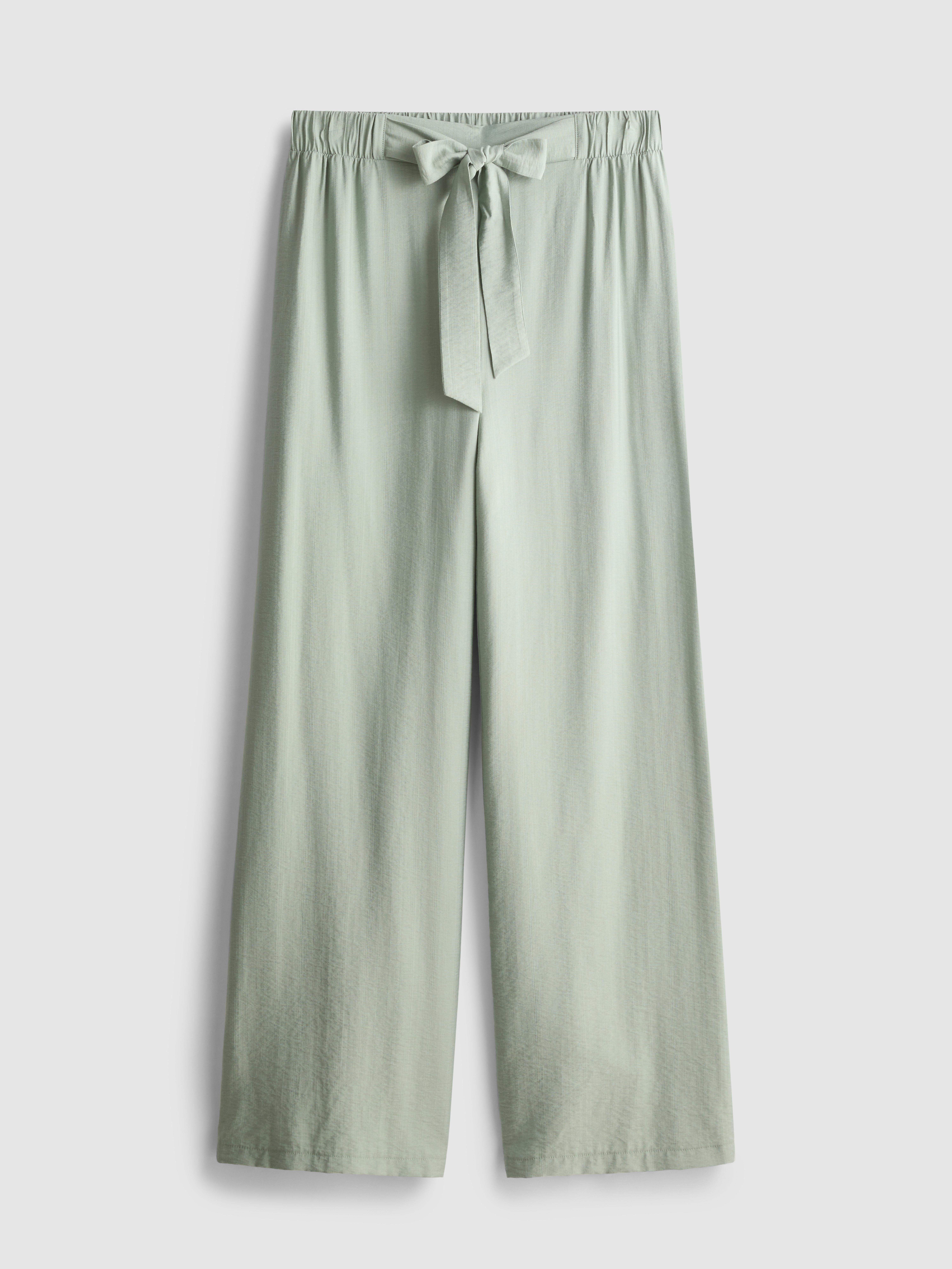 Bow Detail Palazzo Pants