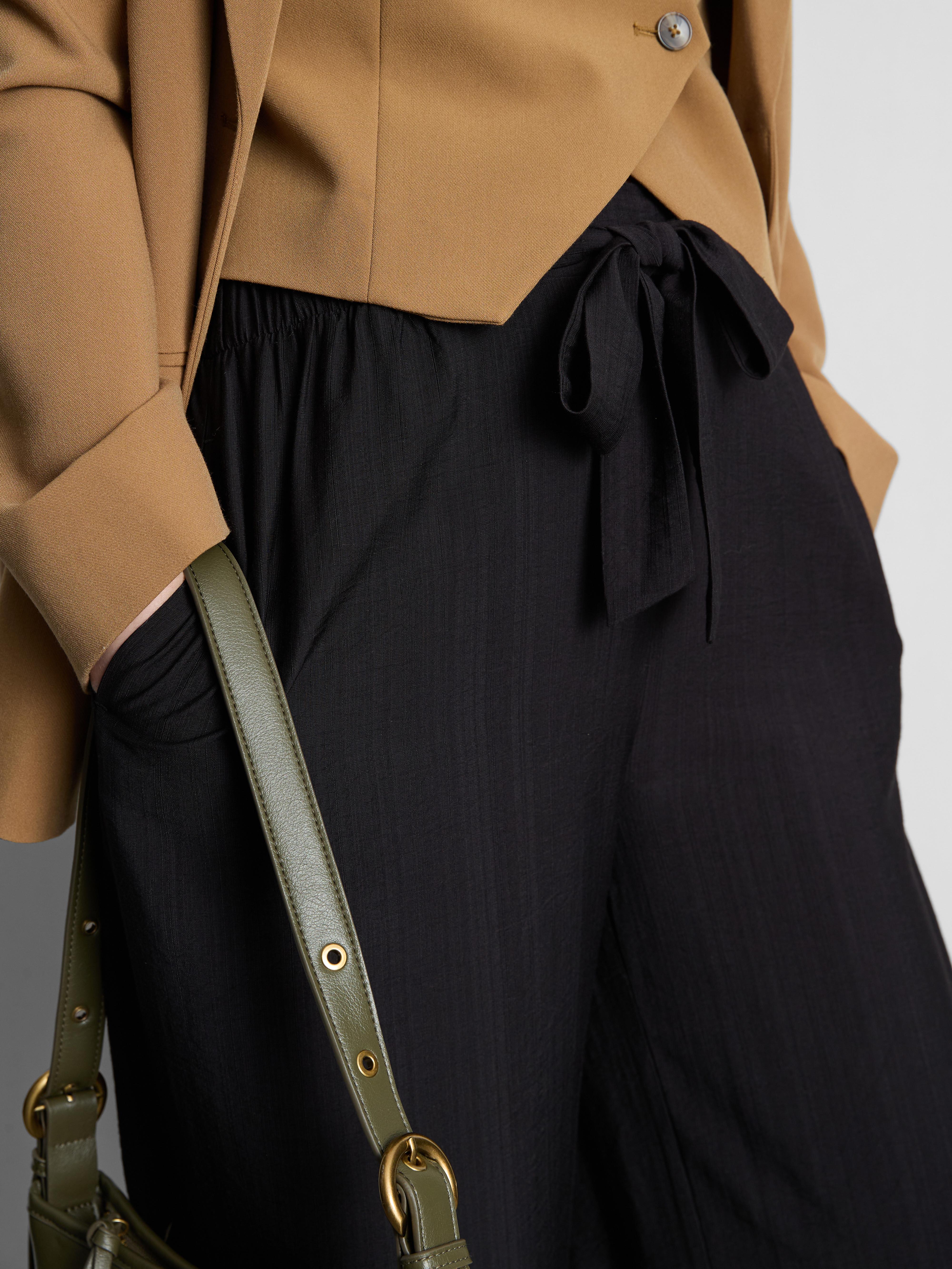 Bow Detail Palazzo Trousers