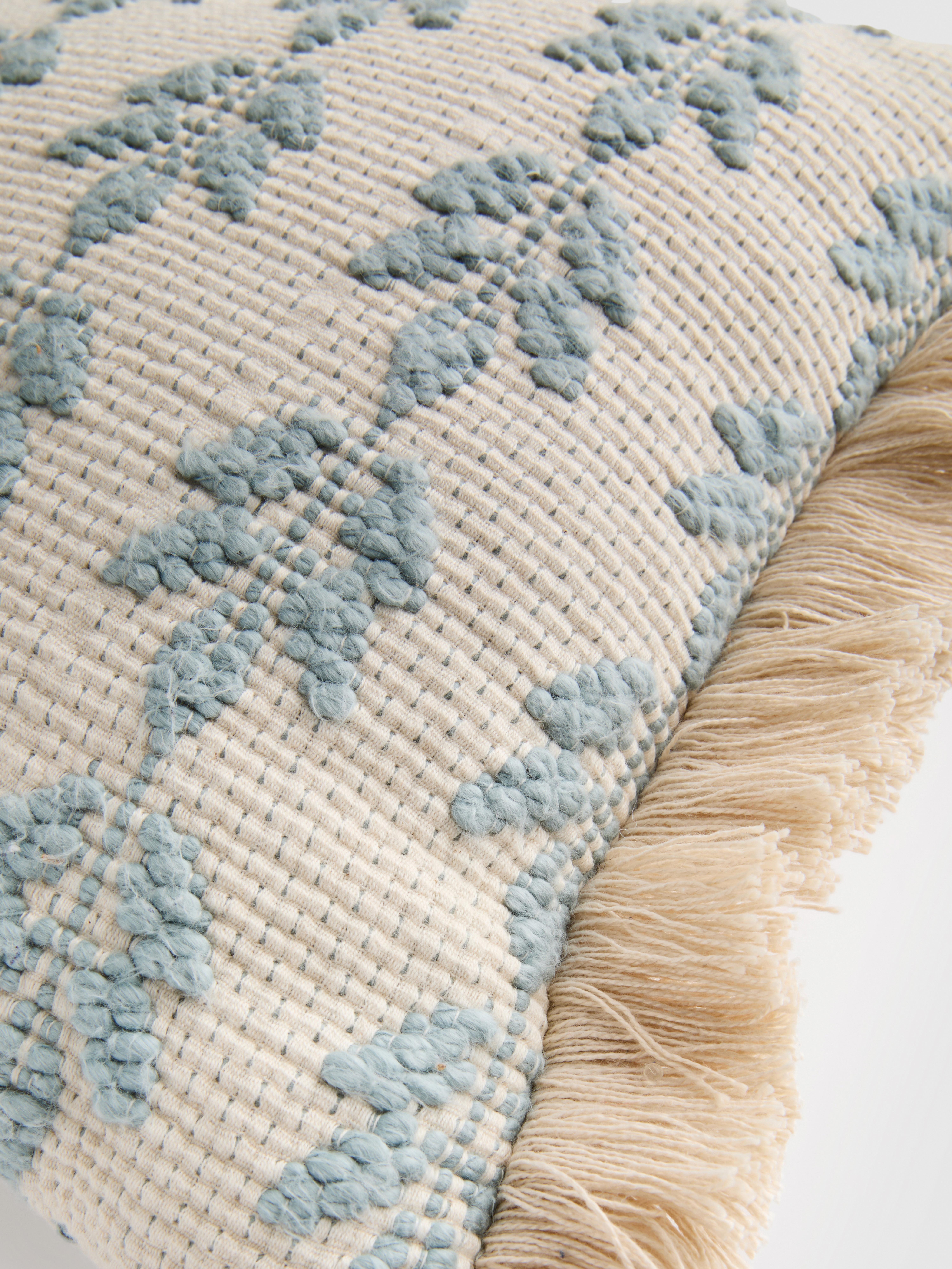 Fringed Tufted Cushion