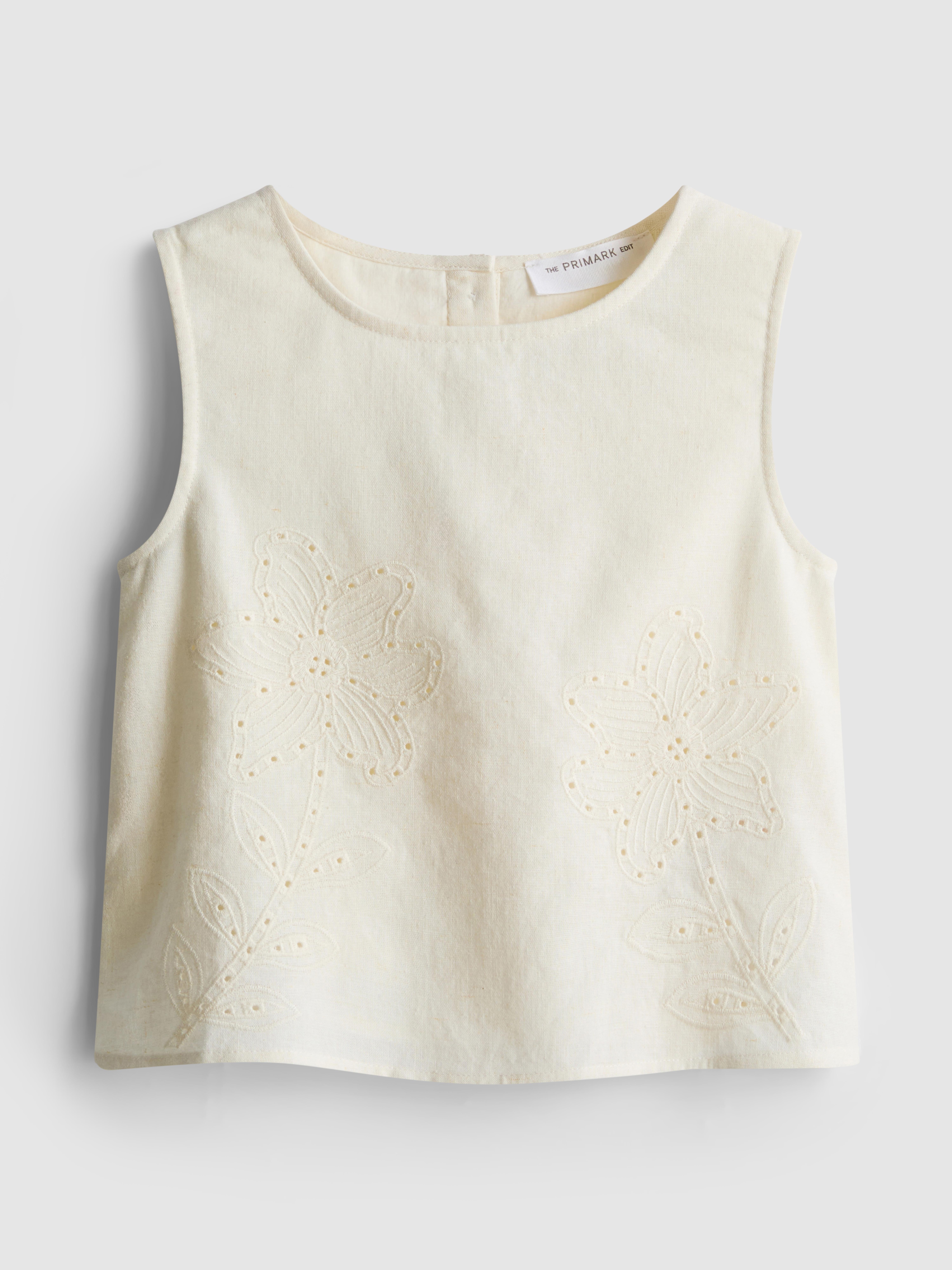 1.5-12yrs | The Edit Embroidered Sleeveless Blouse