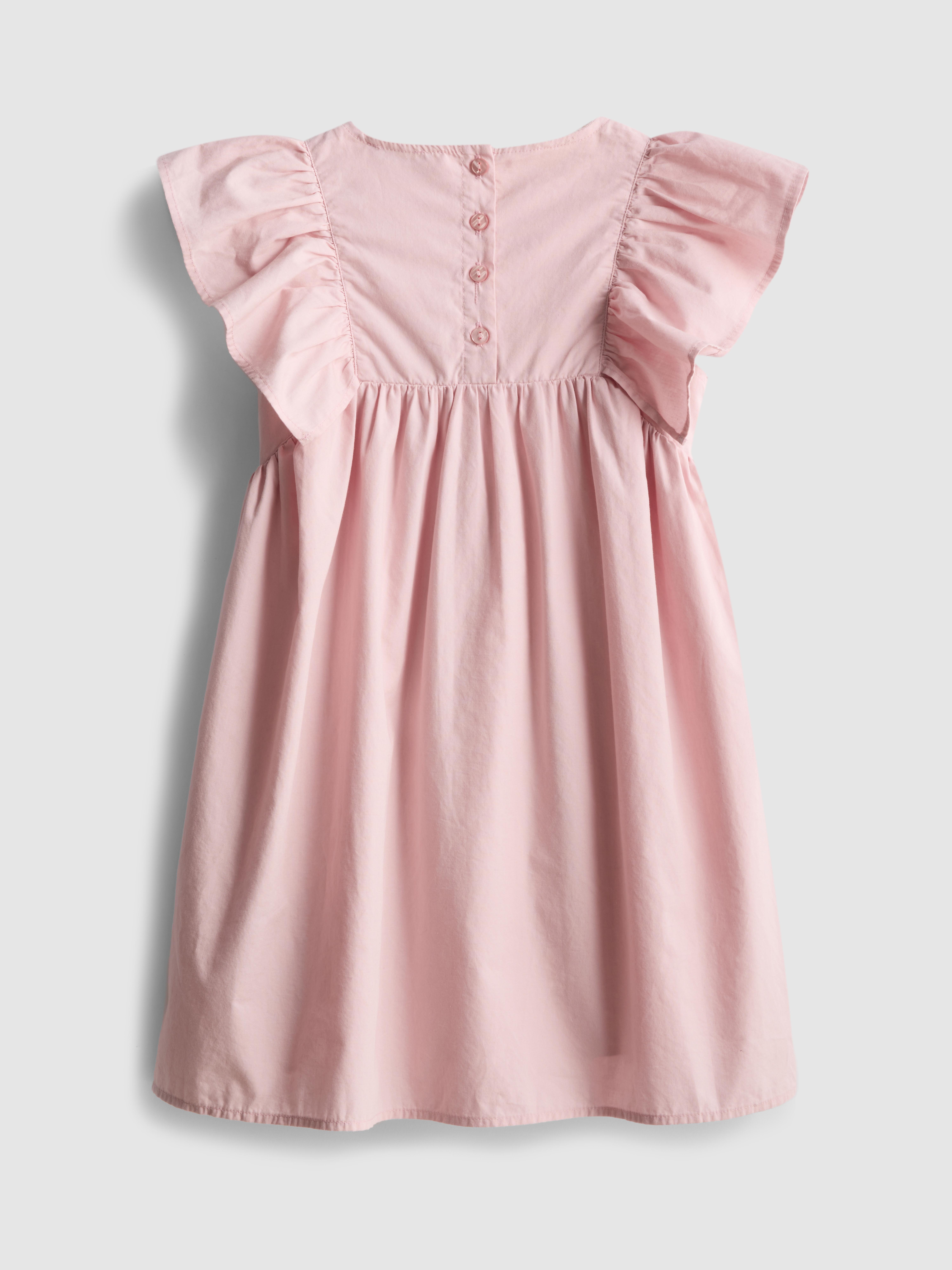 18 mois–12 ans | Robe à smocks à appliqué floral The Edit