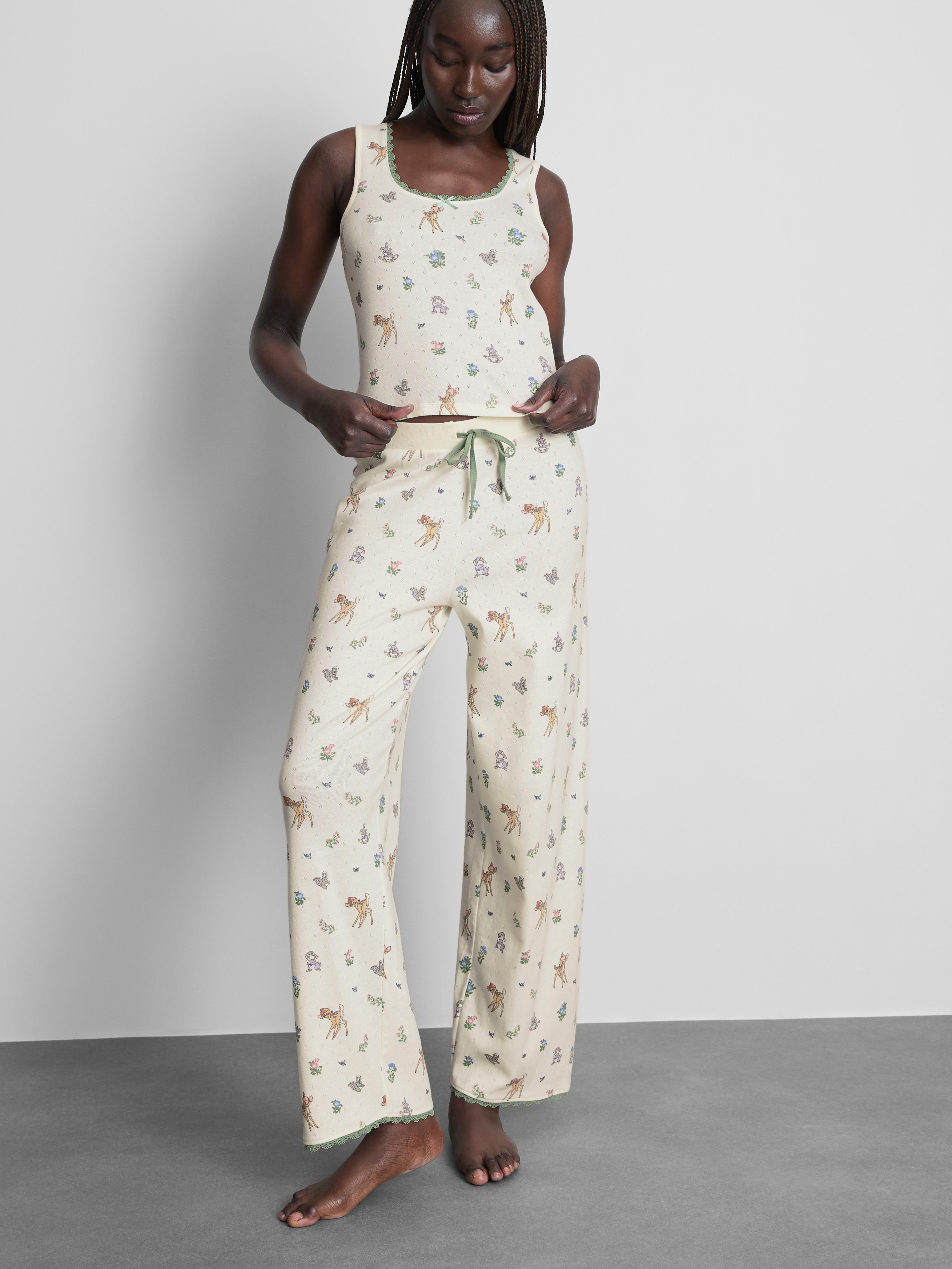 Pigiama con canotta in cotone a tema Bambi Disney