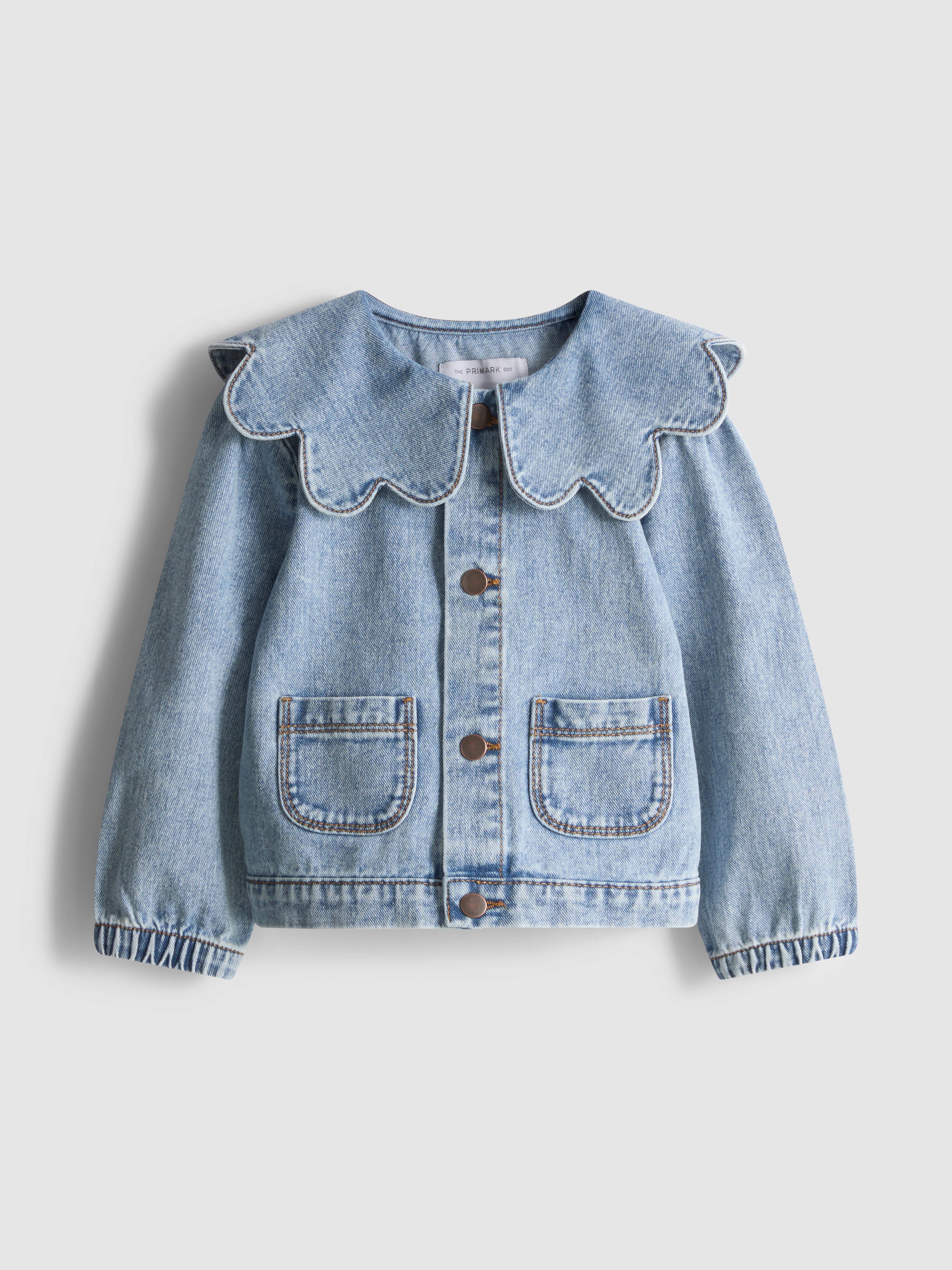 18 mois–12 ans | Veste en denim de coton à col festonné The Edit