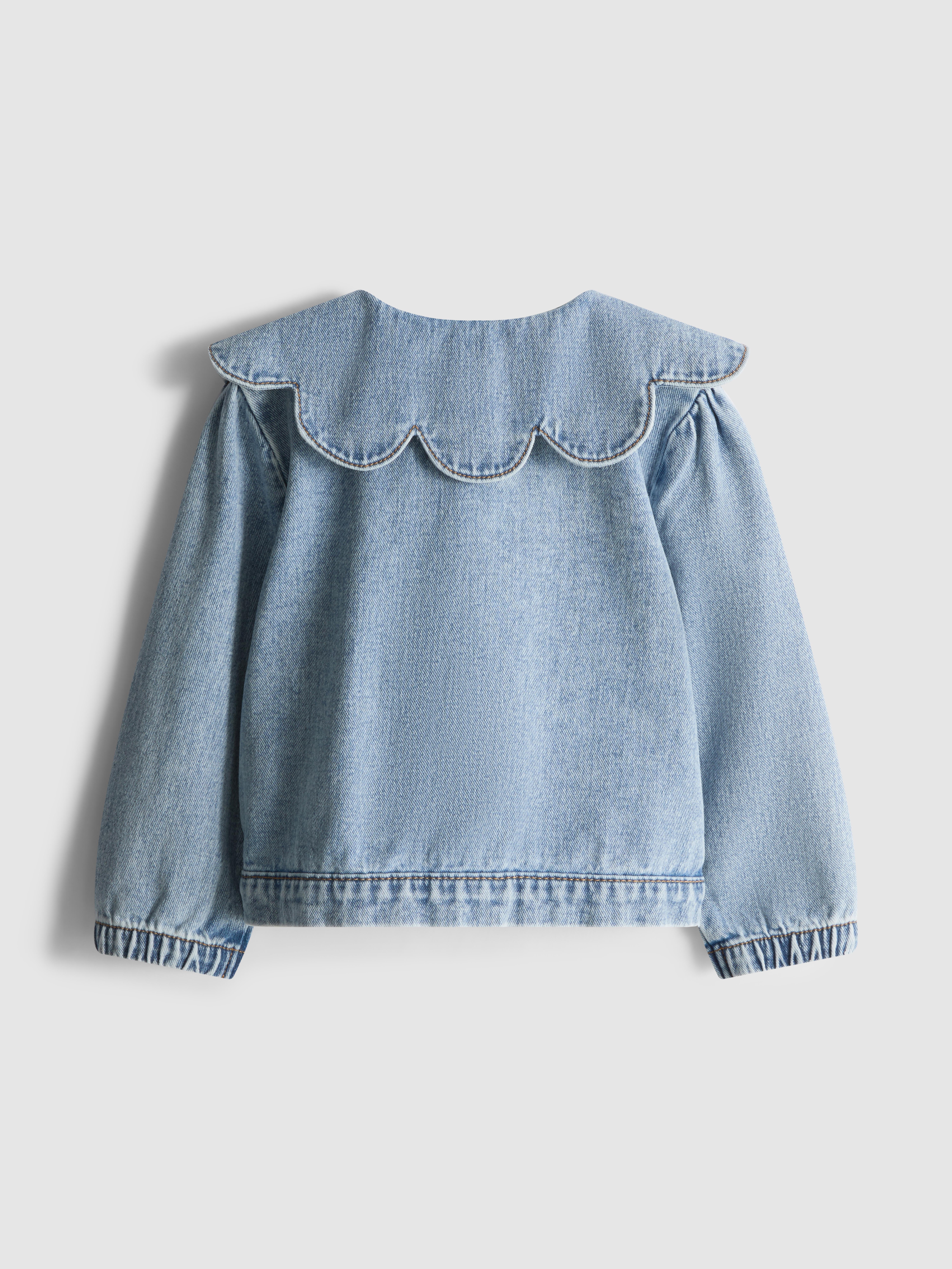 18 mois–12 ans | Veste en denim de coton à col festonné The Edit