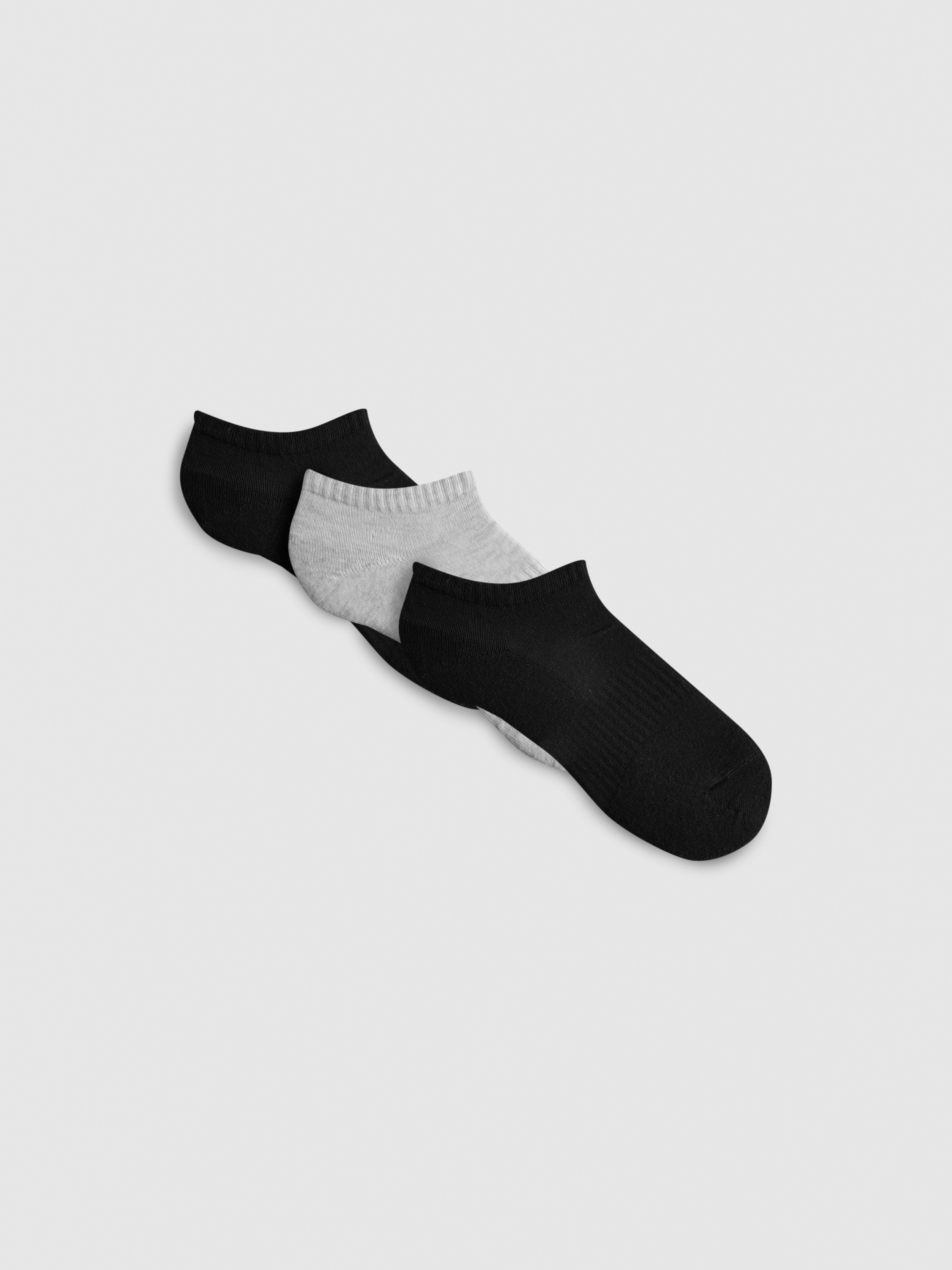 3pk Cotton Blend Cushioned Sneaker Socks