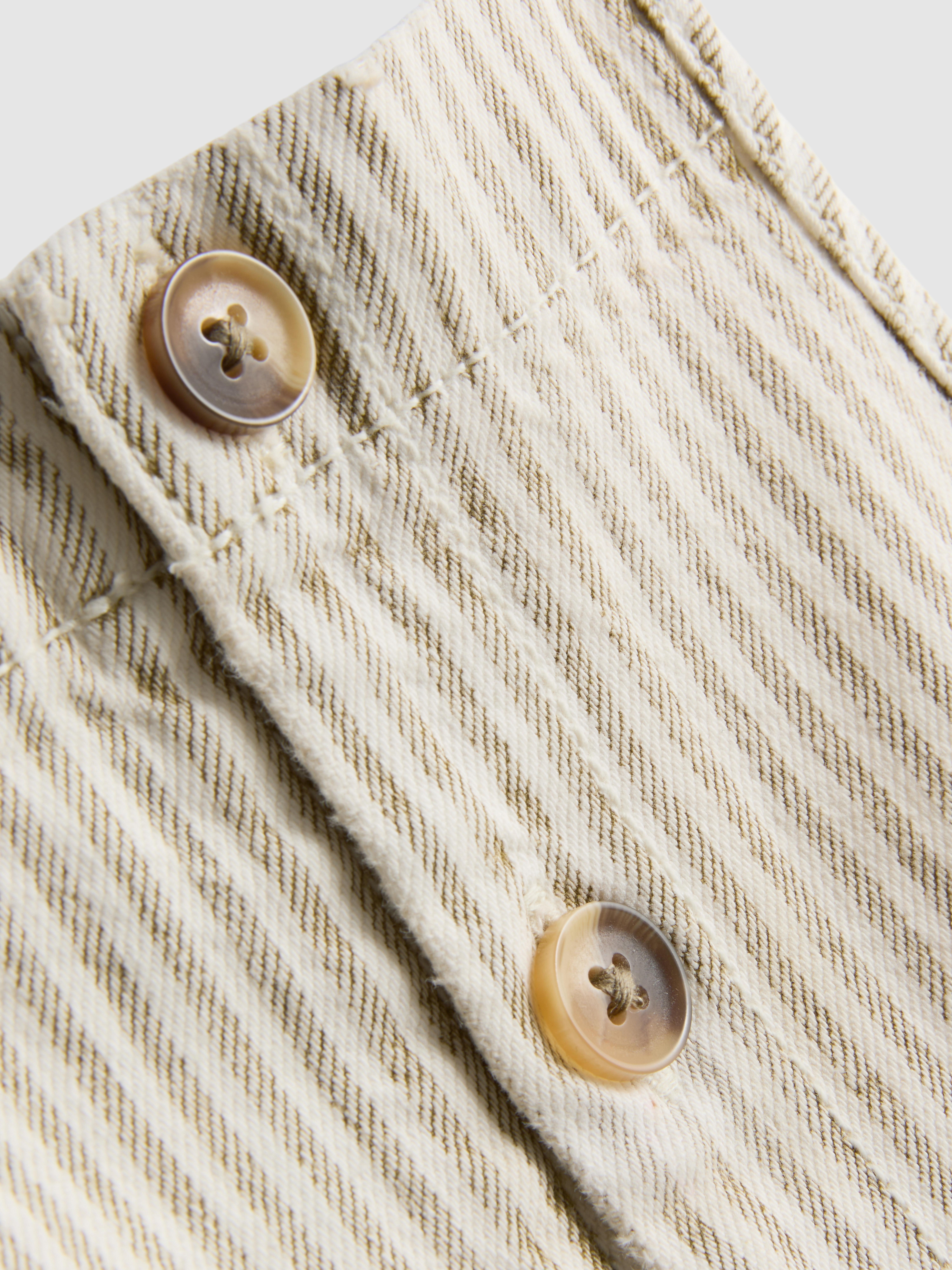 1.5-12yrs | The Edit Cotton Pinstripe Denim Overalls