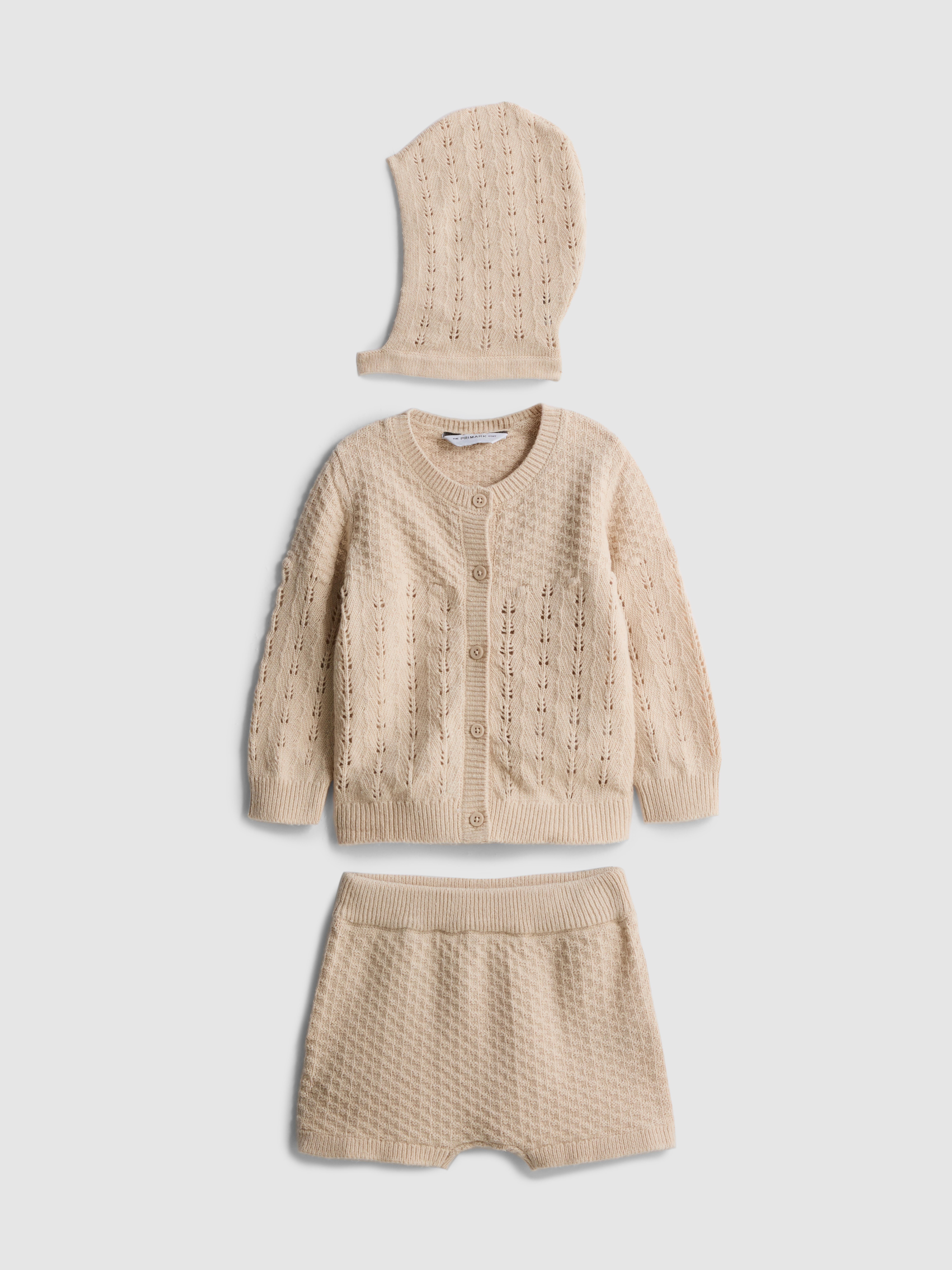 0-9mths | 3-Piece The Edit Knit Newborn Set