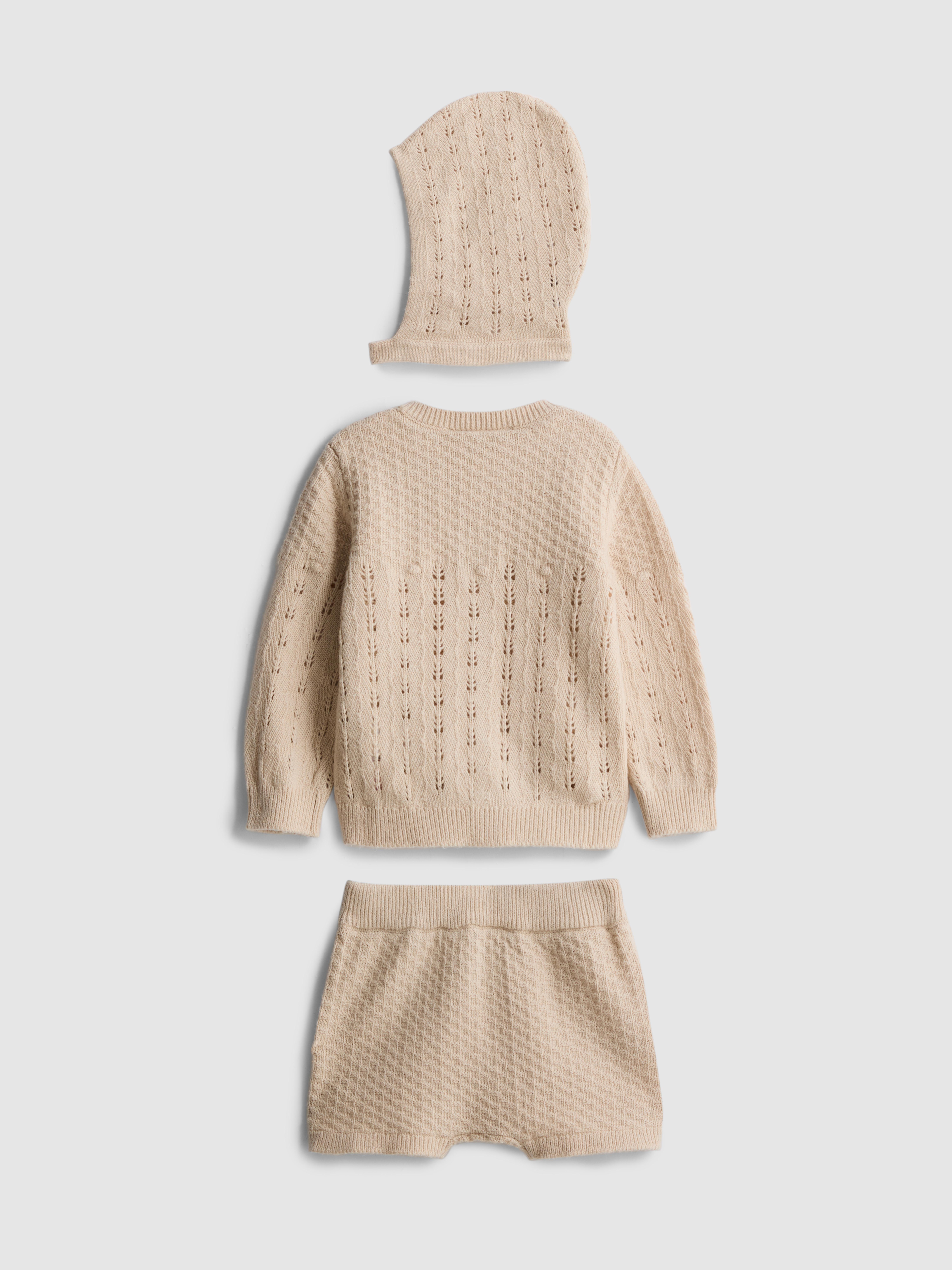 0-9mths | 3-Piece The Edit Knit Newborn Set