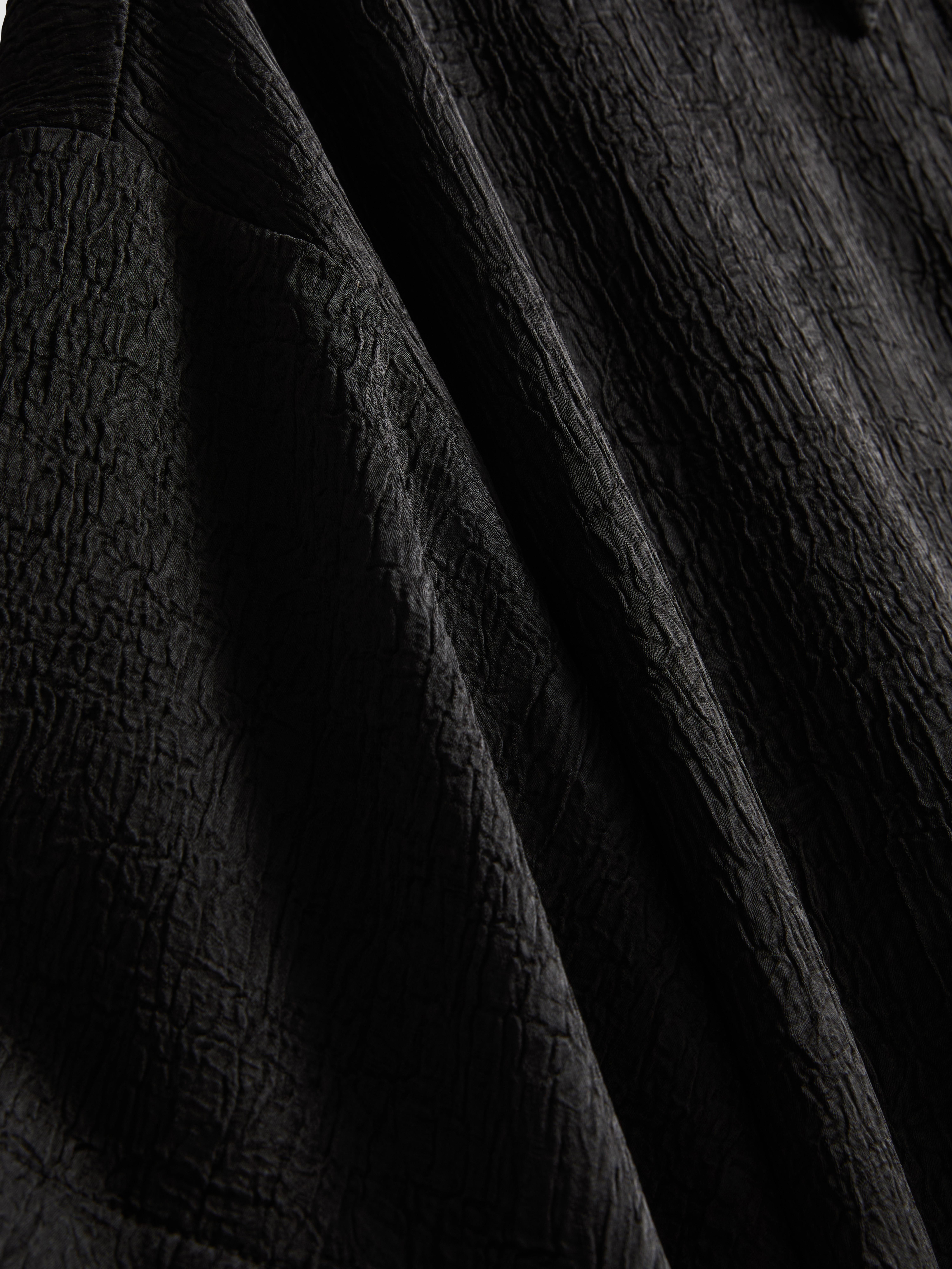 Chemise décontractée en satin texturé