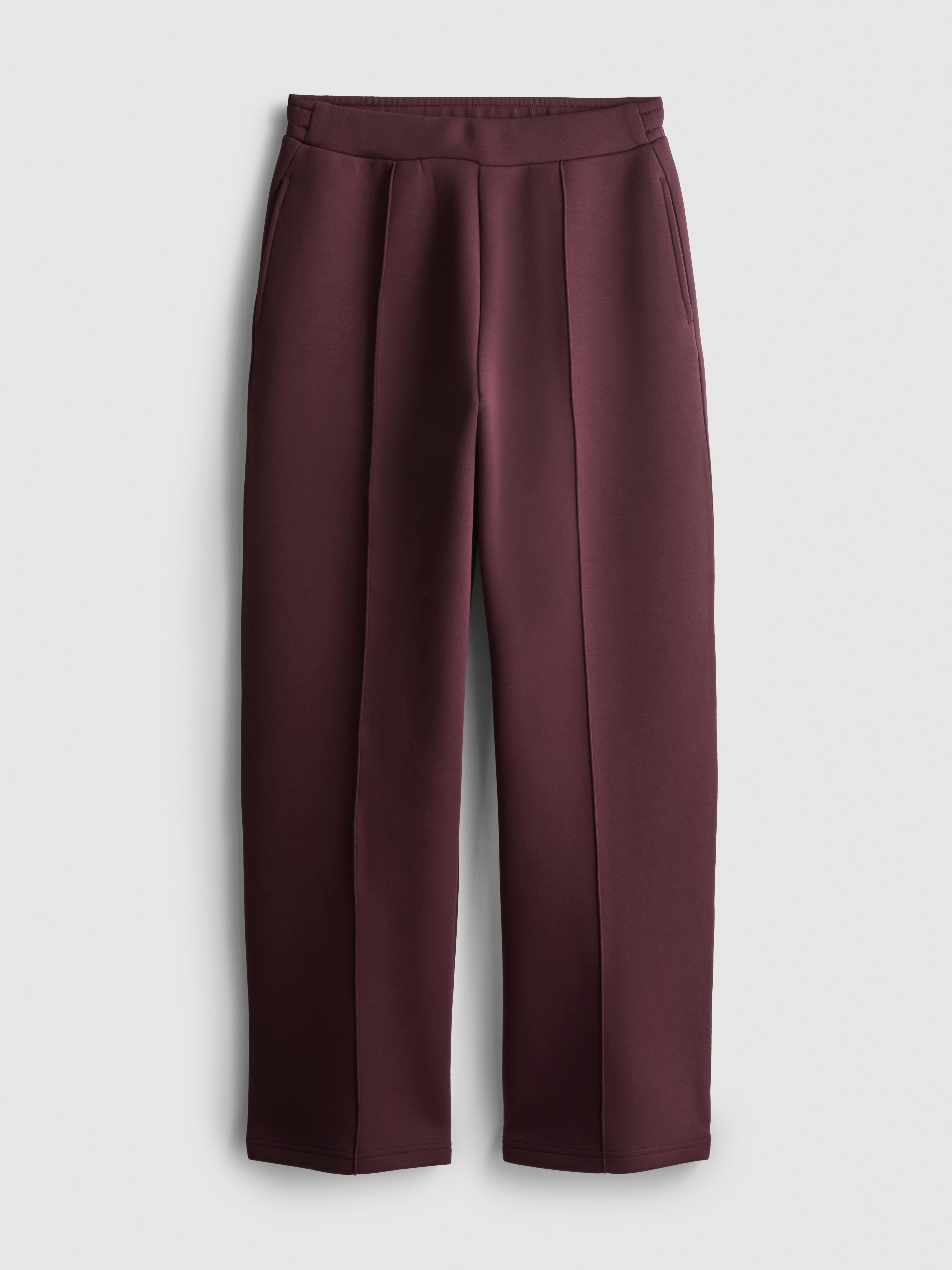 The Edit Wide Leg Scuba Trousers