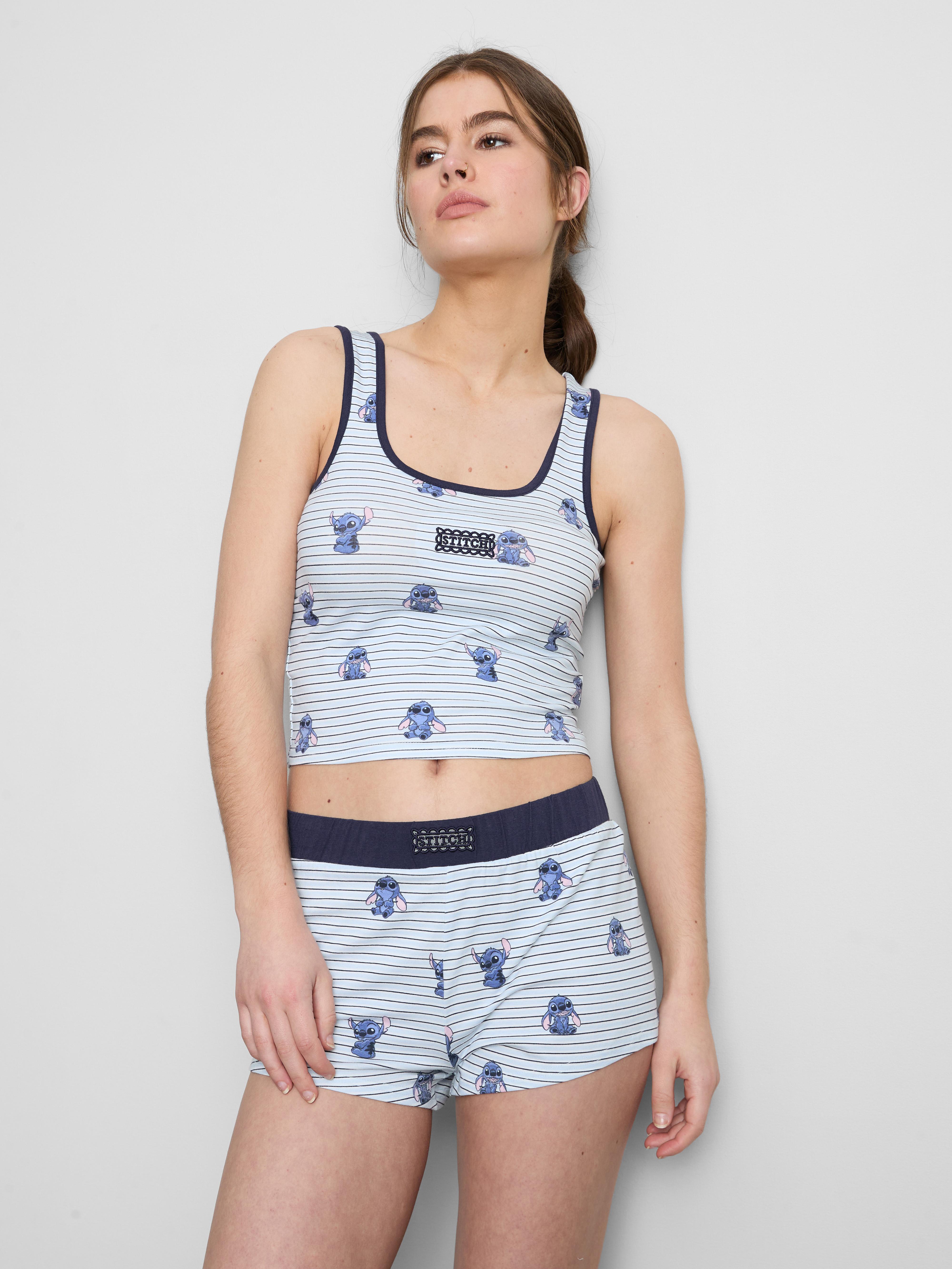 Pijama corto gráfico de Stitch de Disney