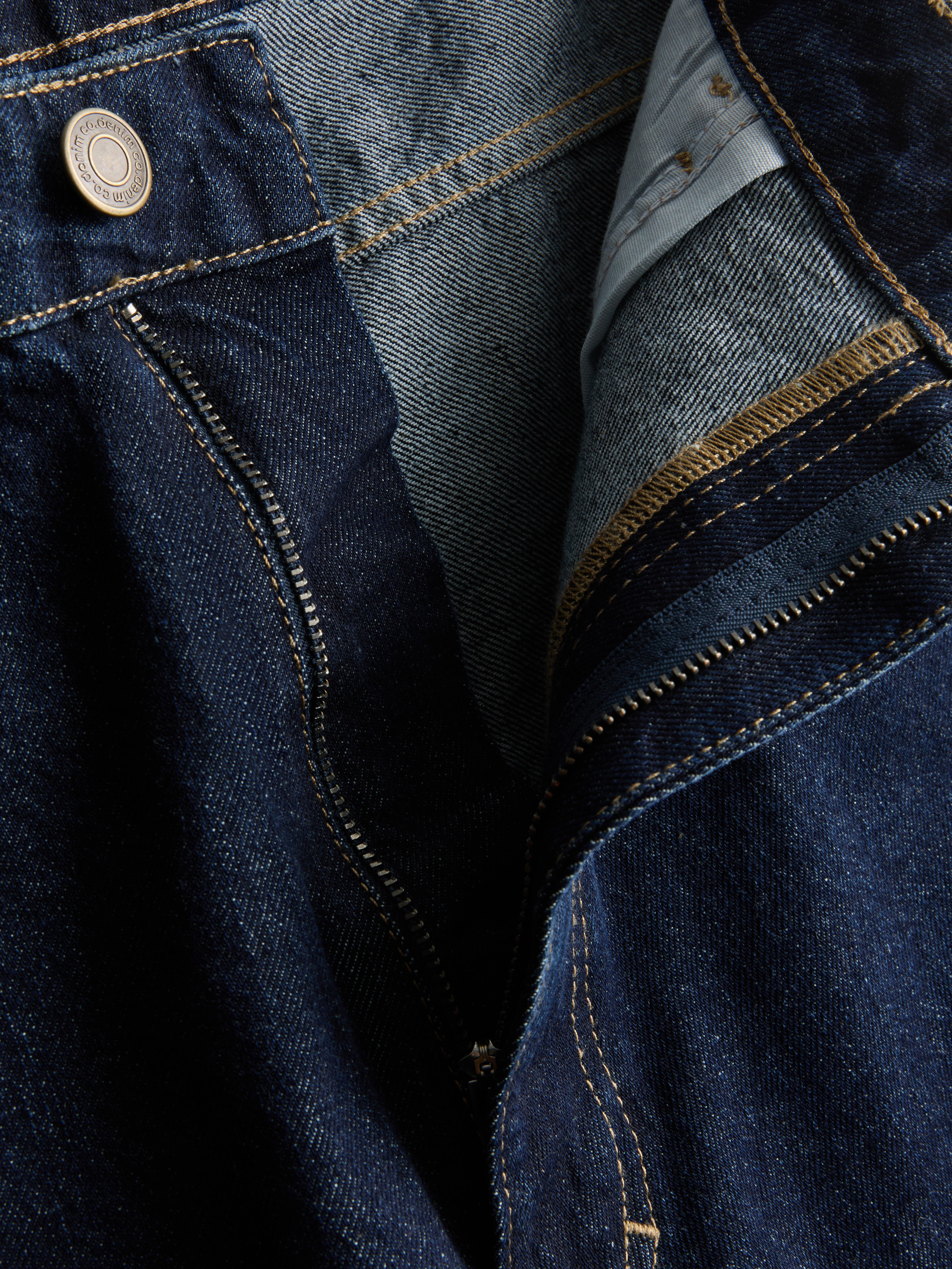 Workowate jeansy ze średnim stanem