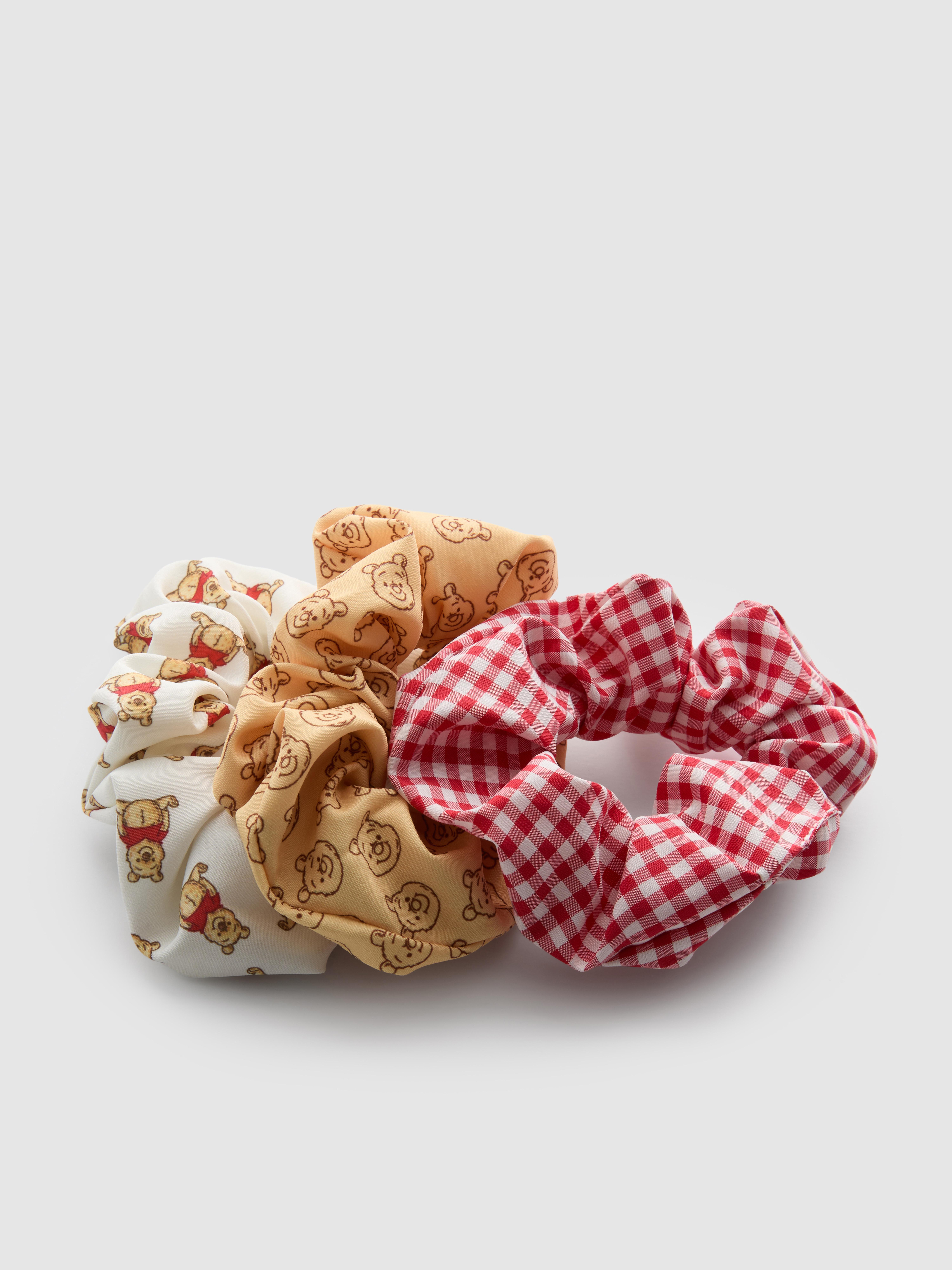 Women's Light Yellow 3pk Disney’s Winnie The Pooh Graphic Scrunchies