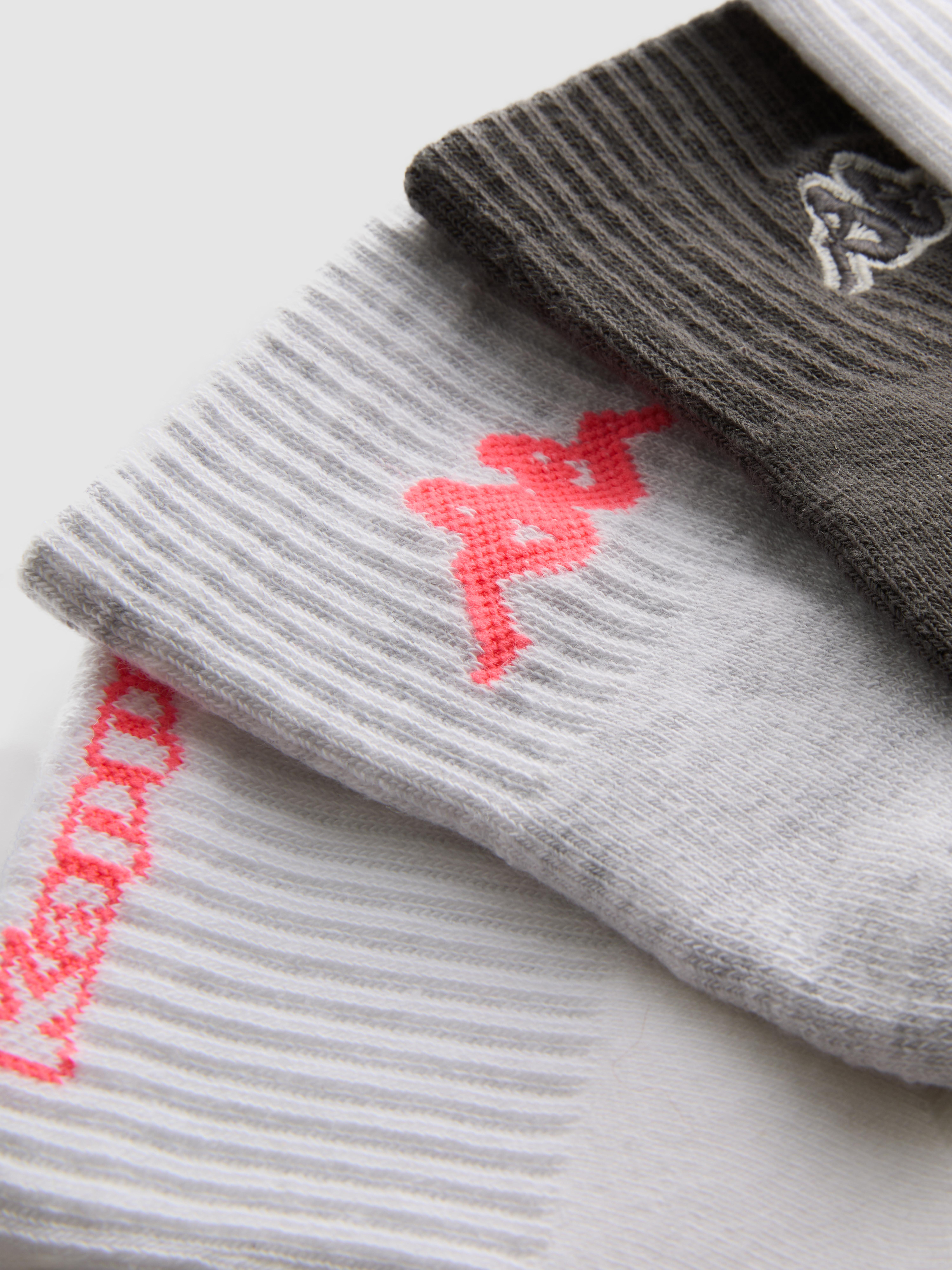 3pk Kappa X Primark Quarter Crew Socks