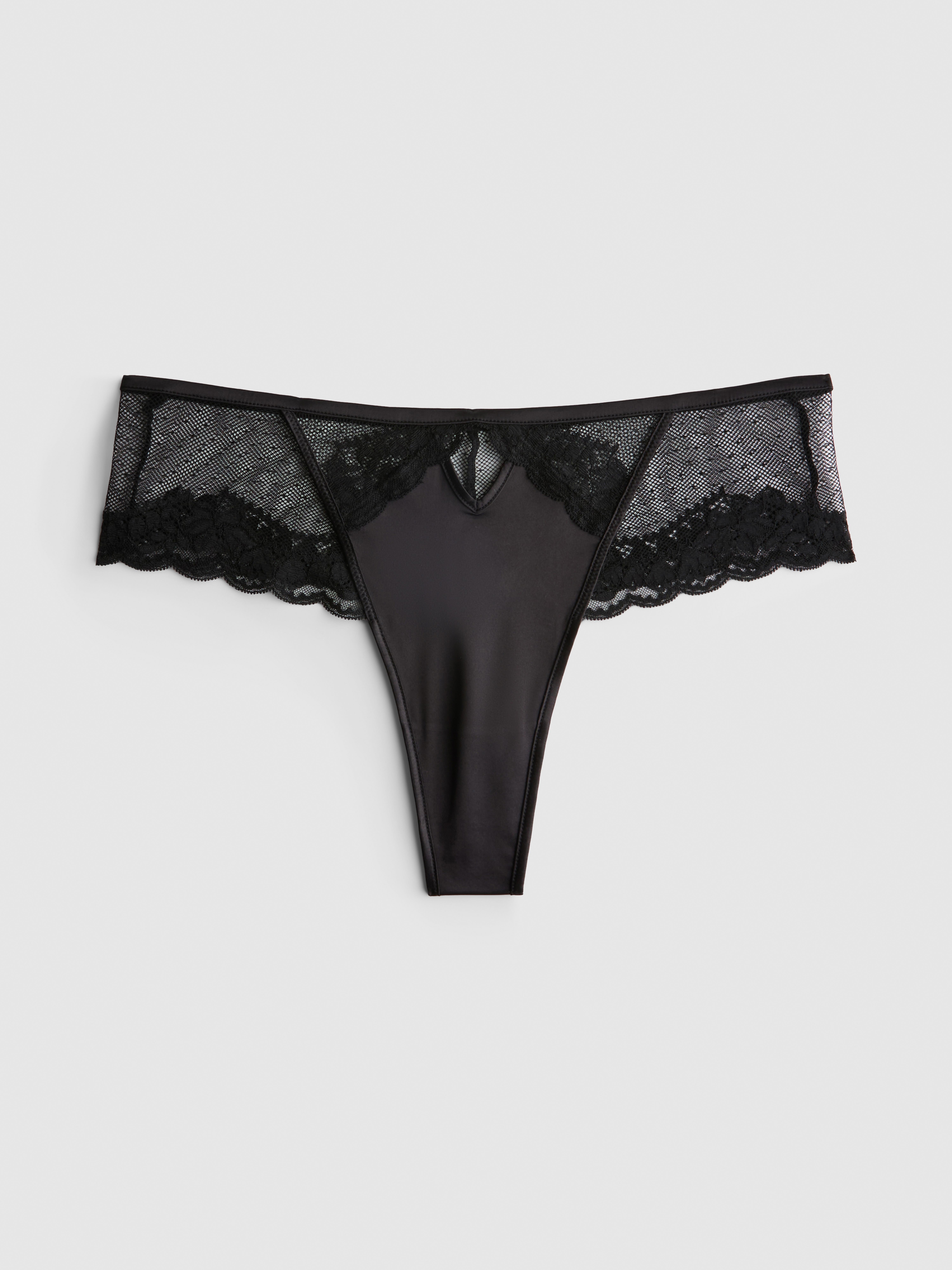 Black Lace Thong
