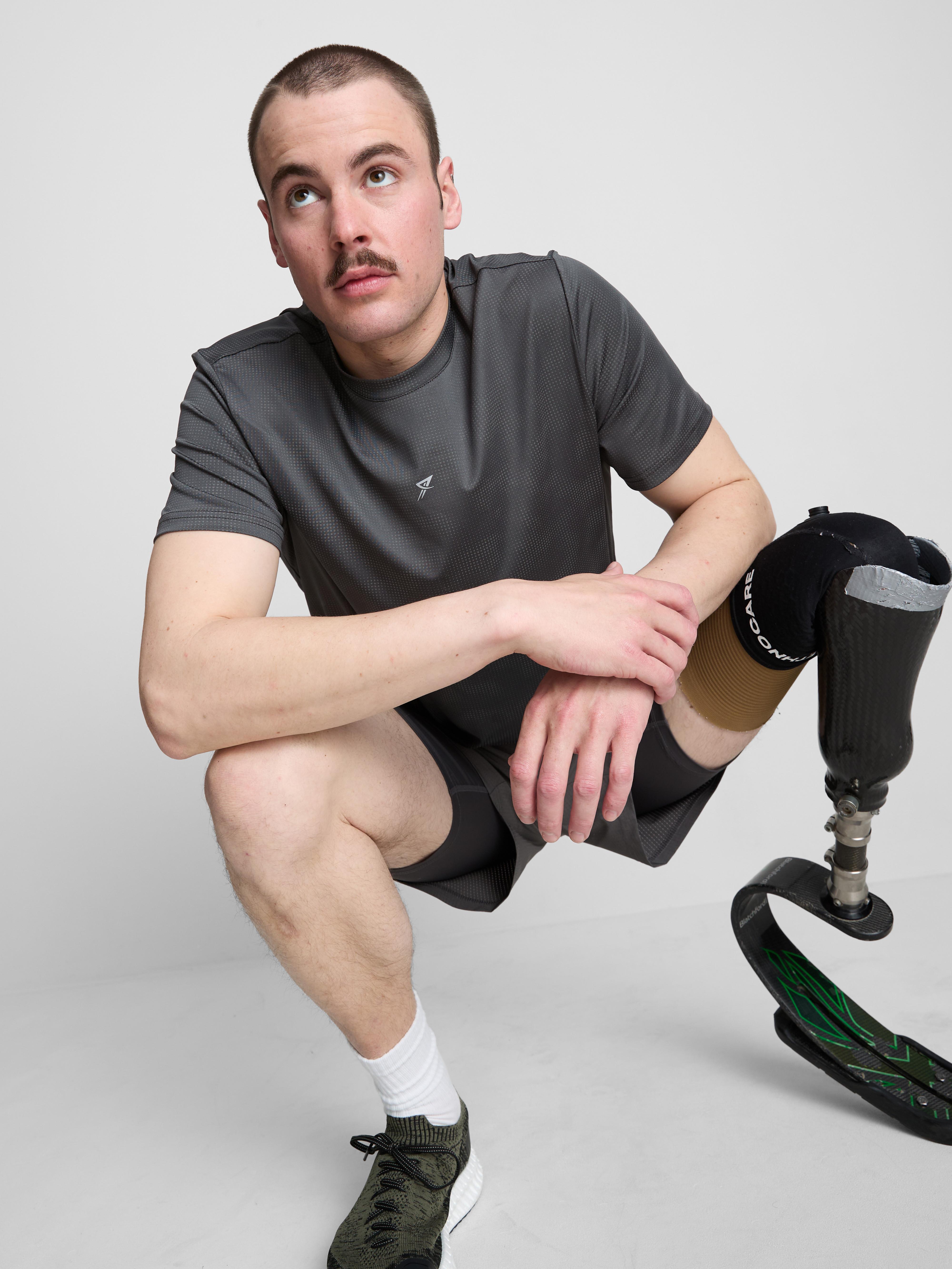 Strukturiertes Active-T-Shirt