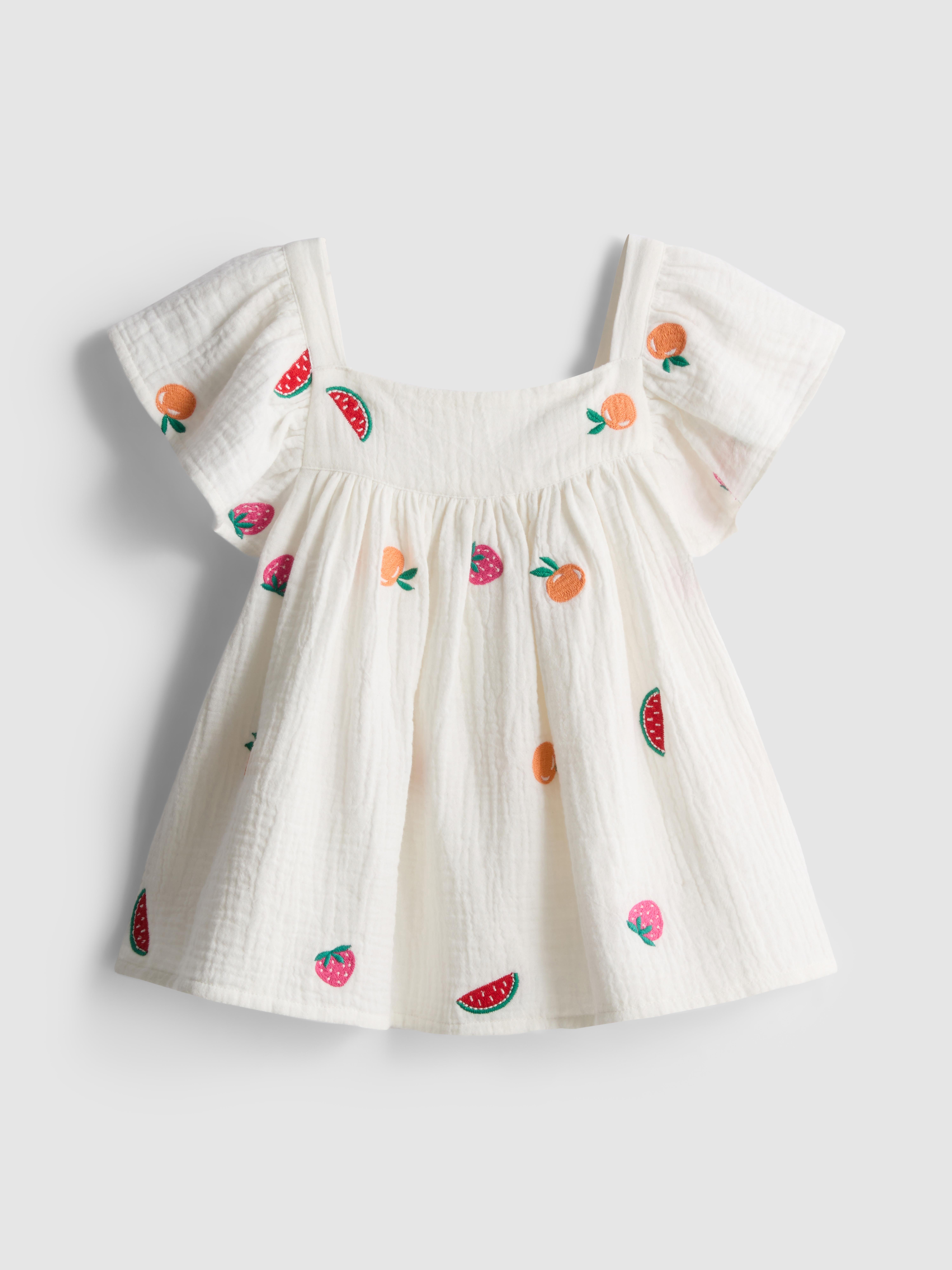1.5-8yrs | Fruit Embroidered Dress