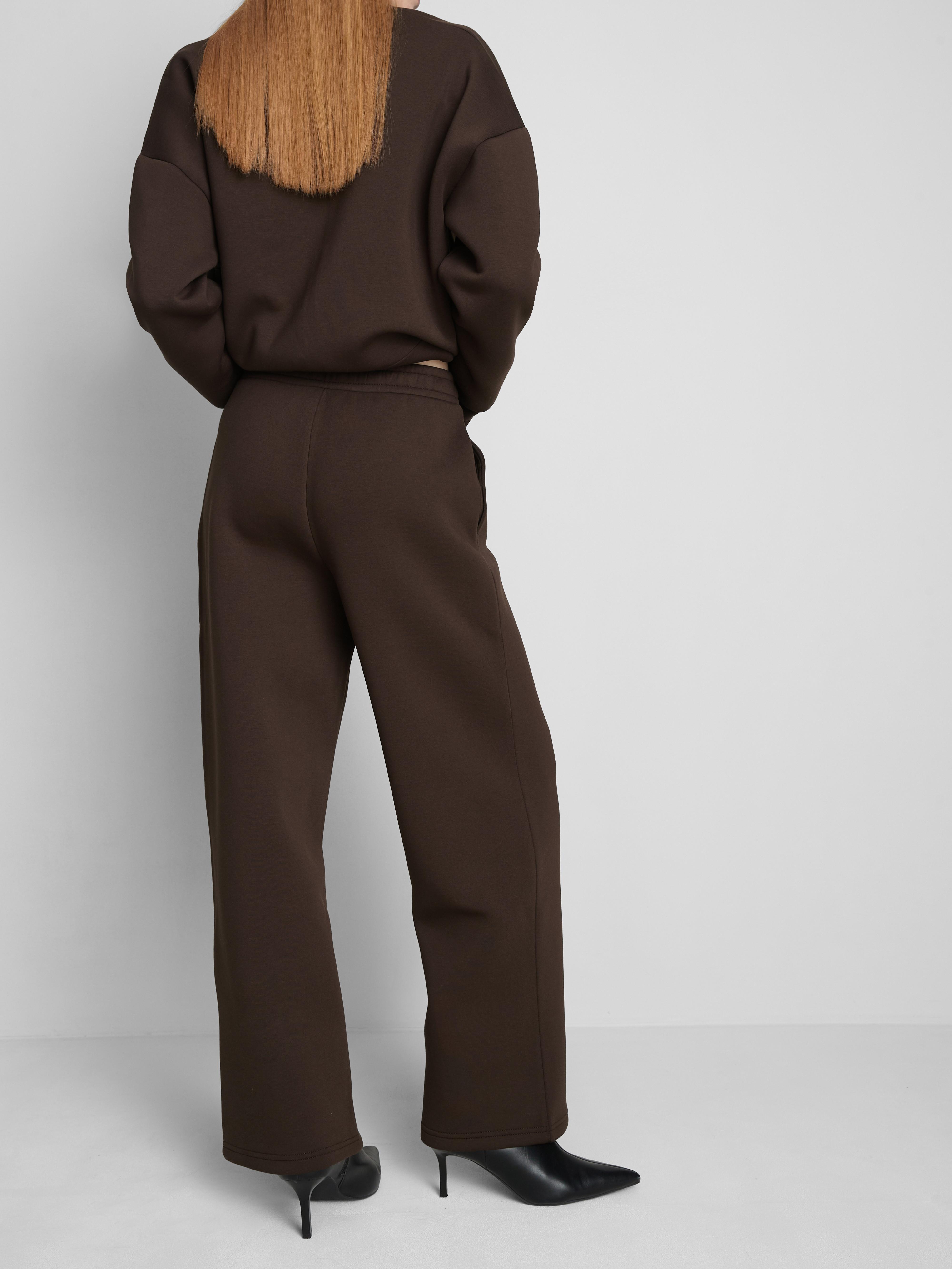 The Edit Wide Leg Scuba Trousers