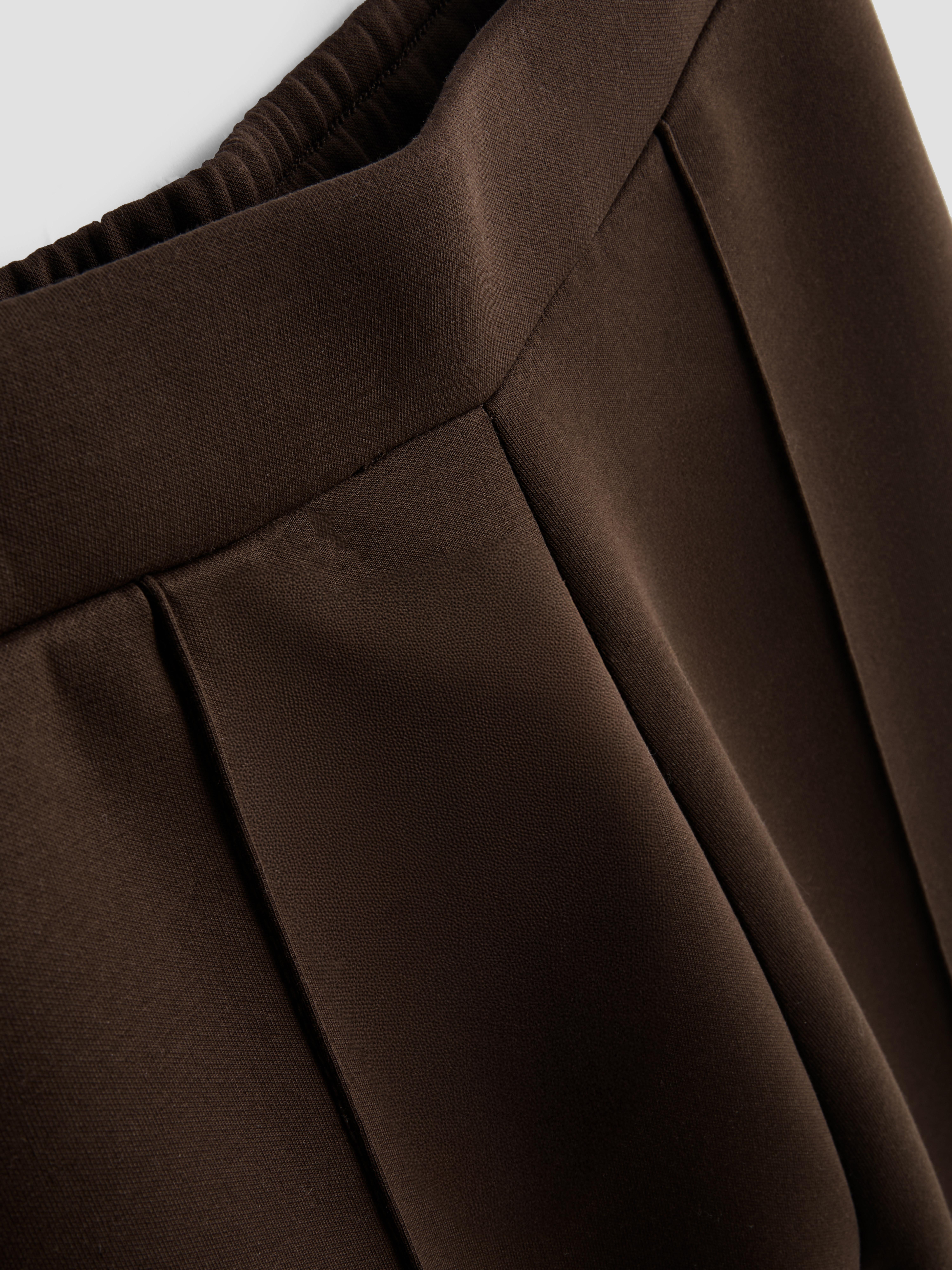 The Edit Wide Leg Scuba Trousers