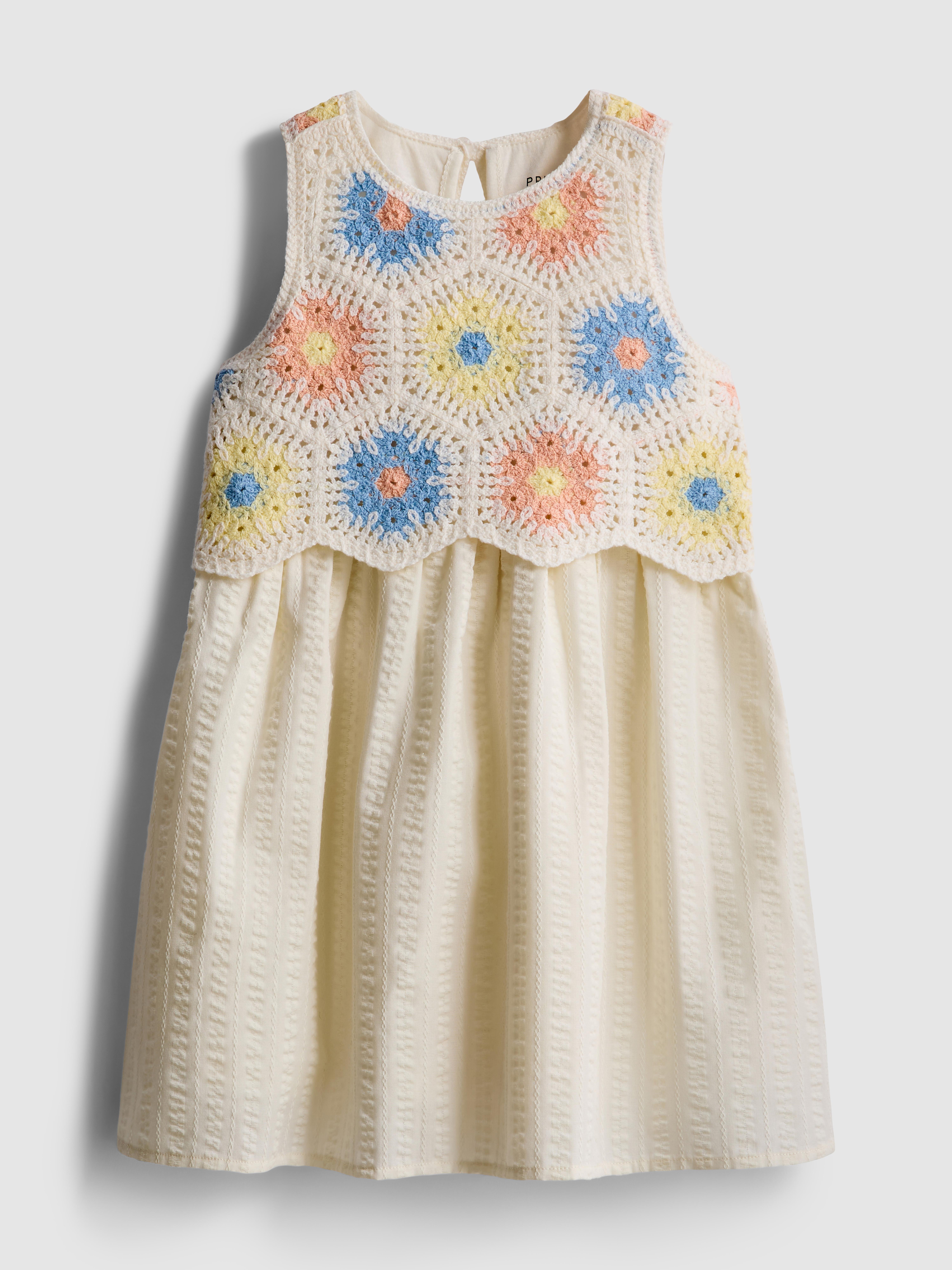 1.5-8yrs | Crochet Sleeveless Dress