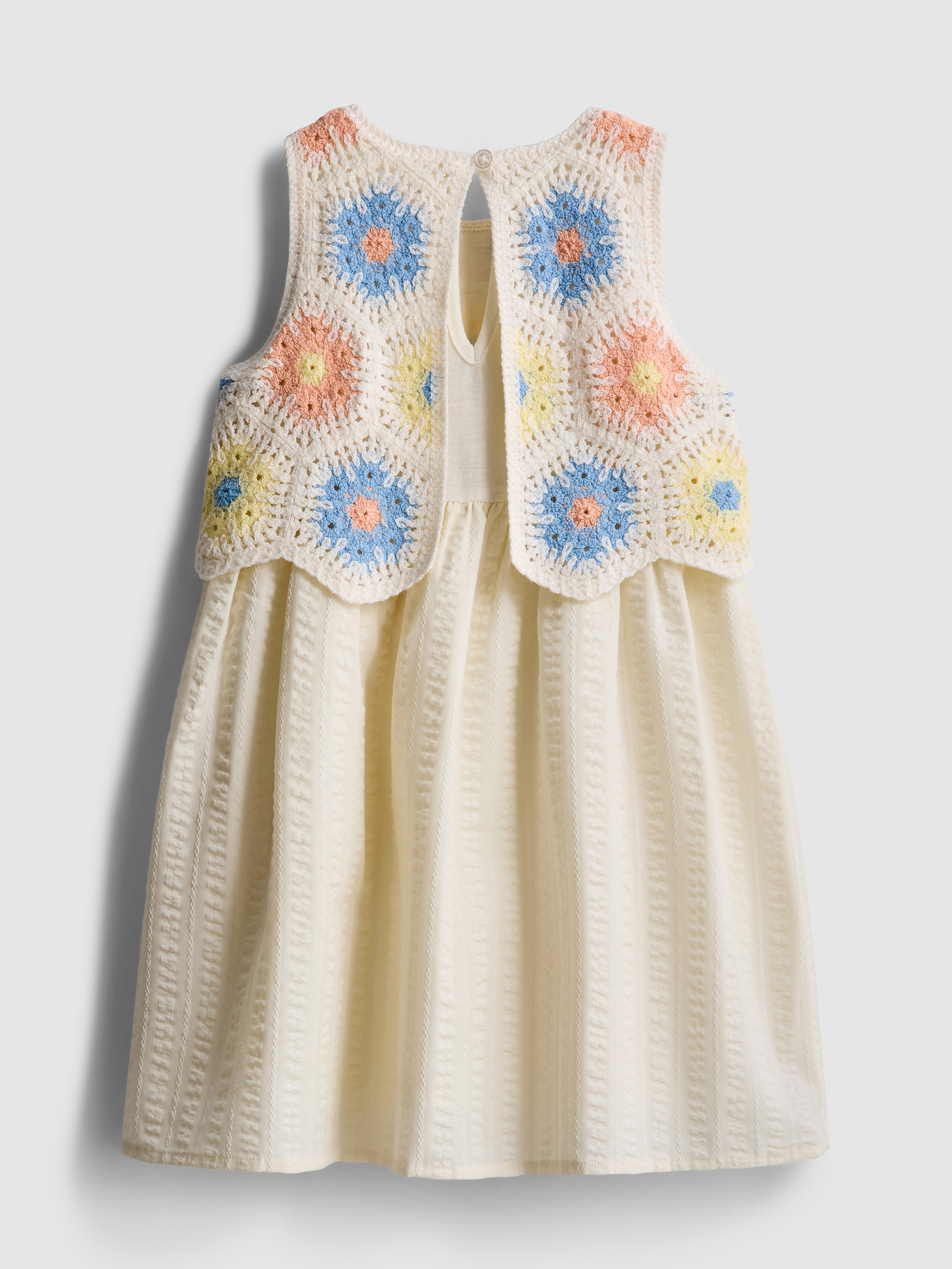 1.5-8yrs | Crochet Sleeveless Dress