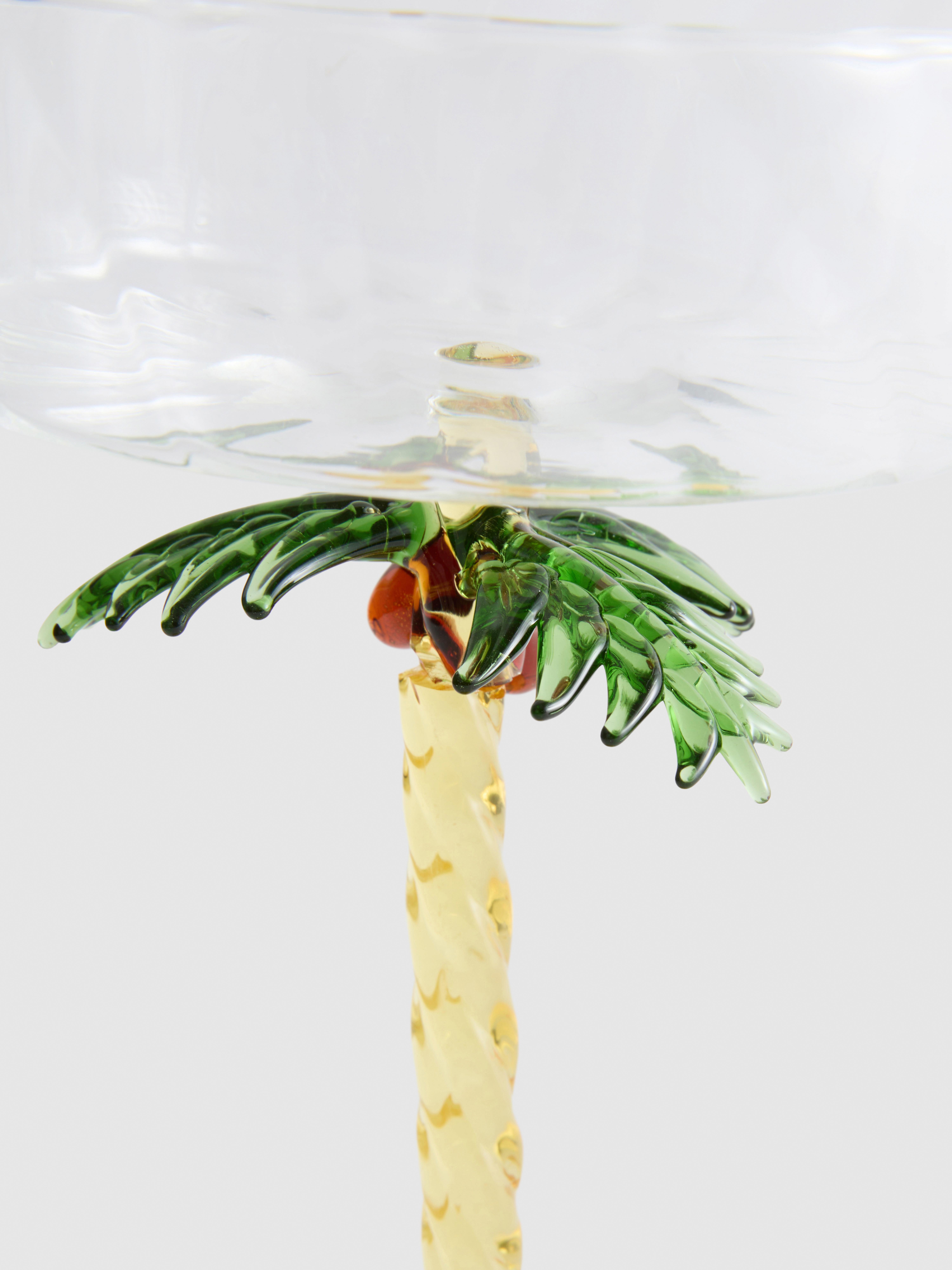 Palm Tree Coupe Glass