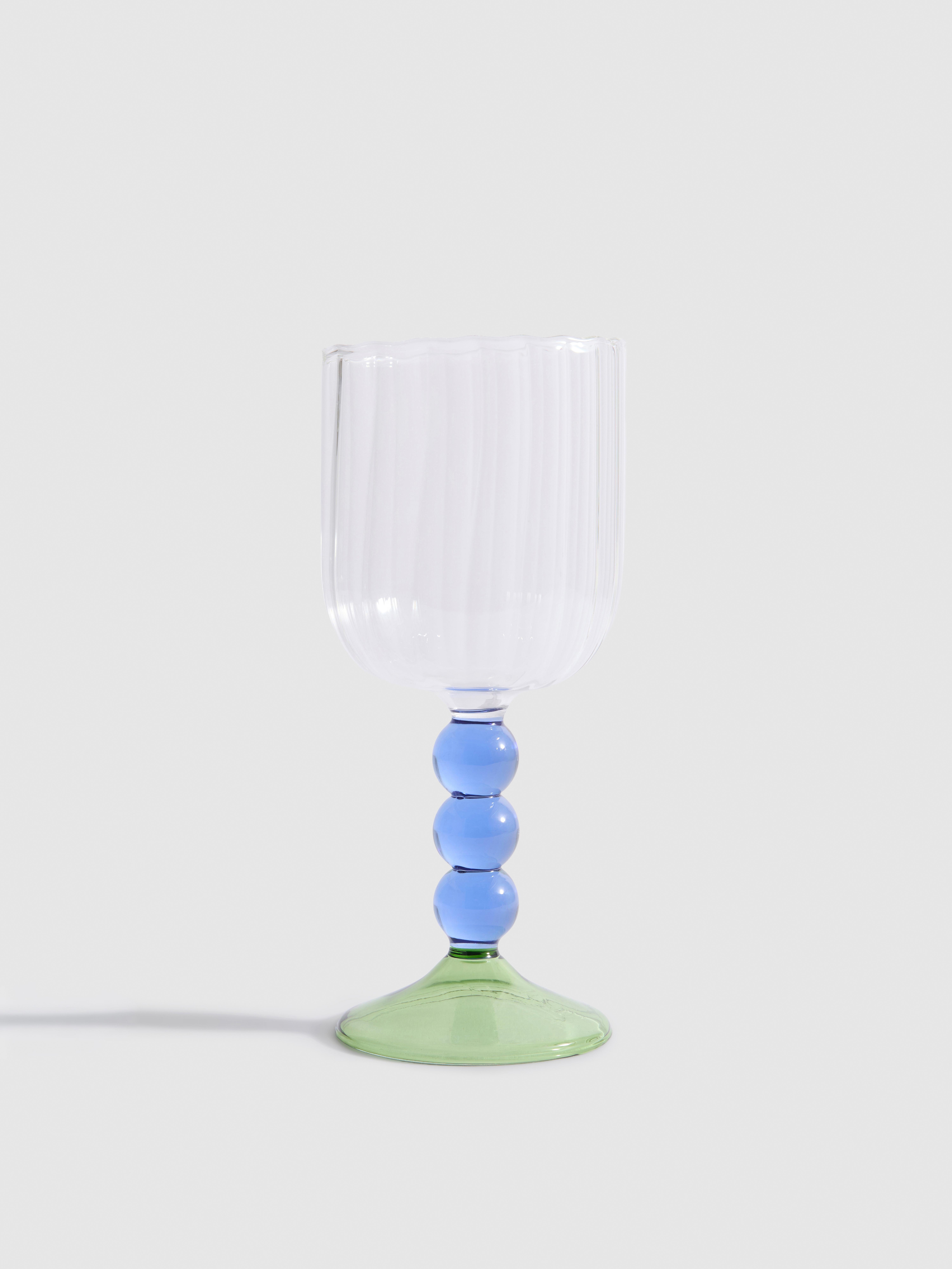 Bubble Stem Wine Glass