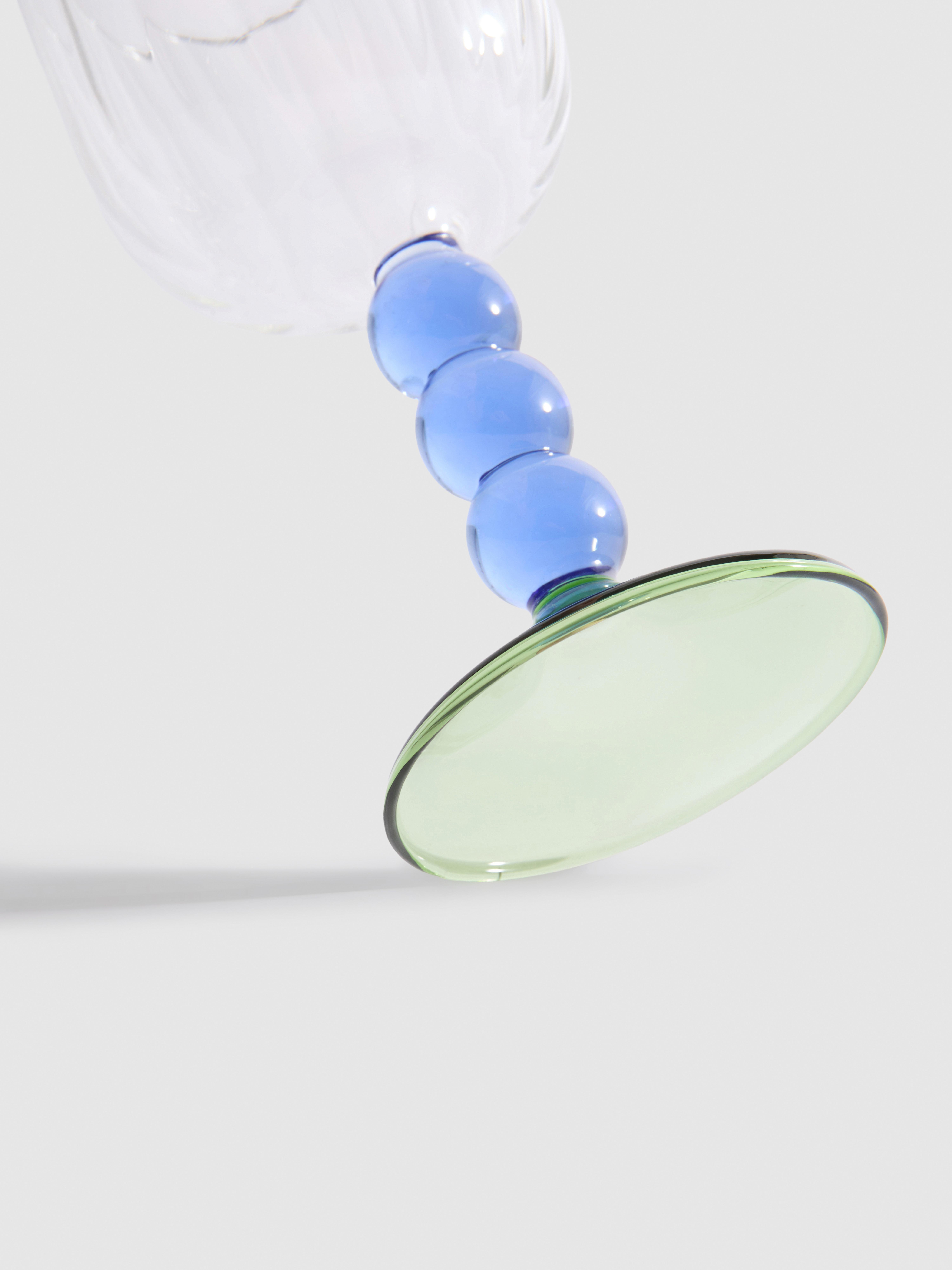 Bubble Stem Wine Glass