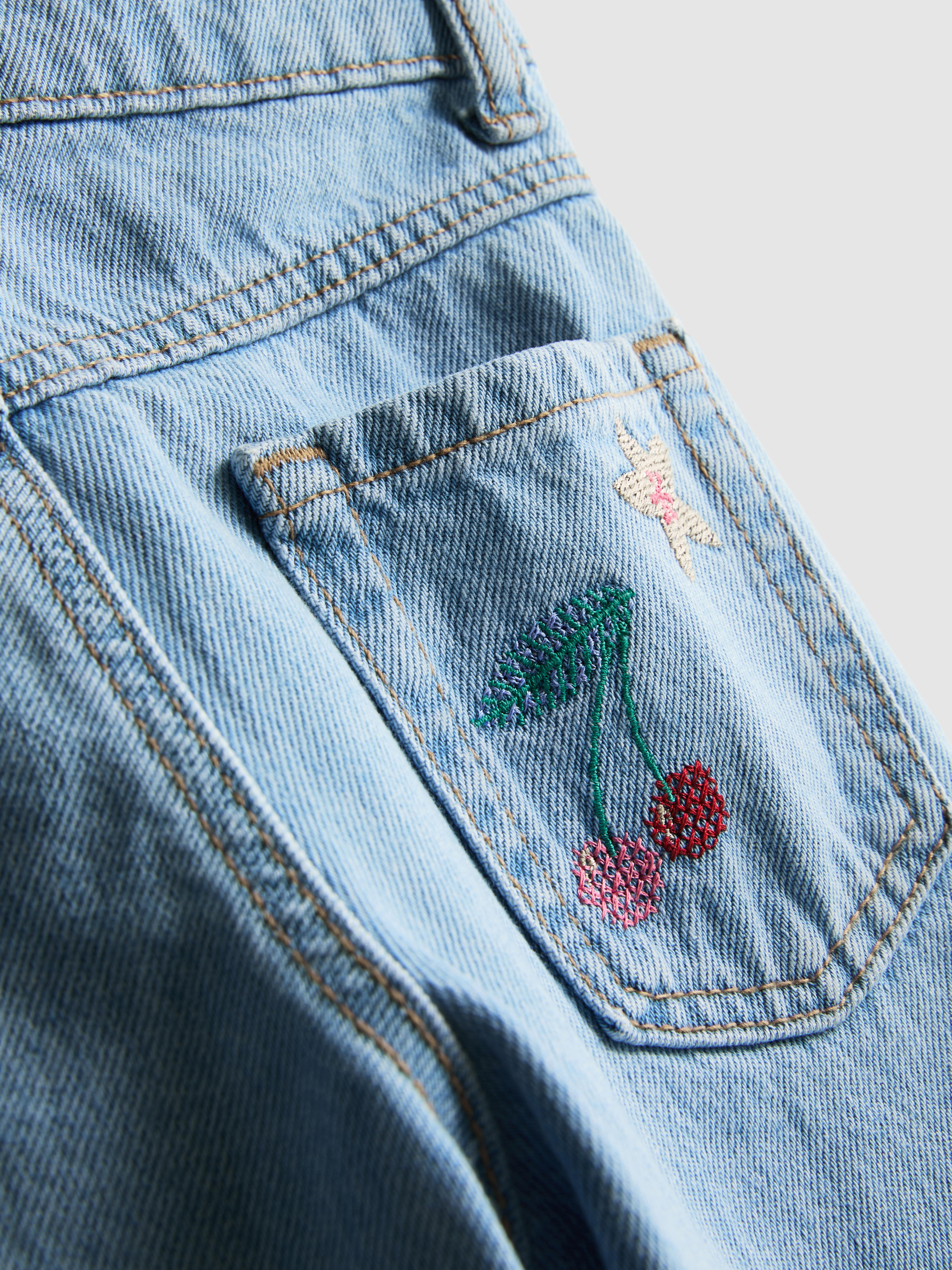 18 mois–8 ans | Jean à fruits brodés
