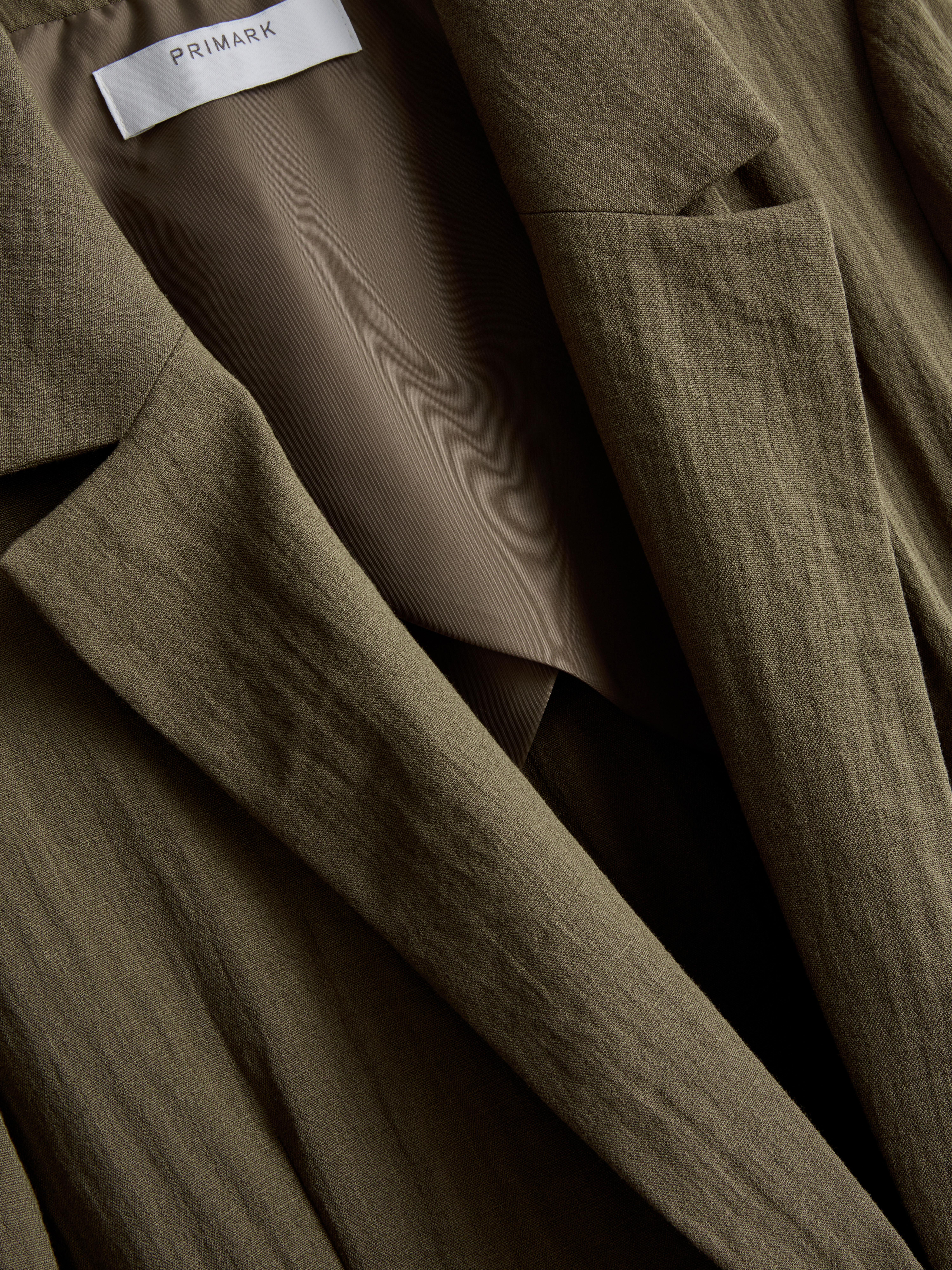 Textured Notched Lapel Blazer