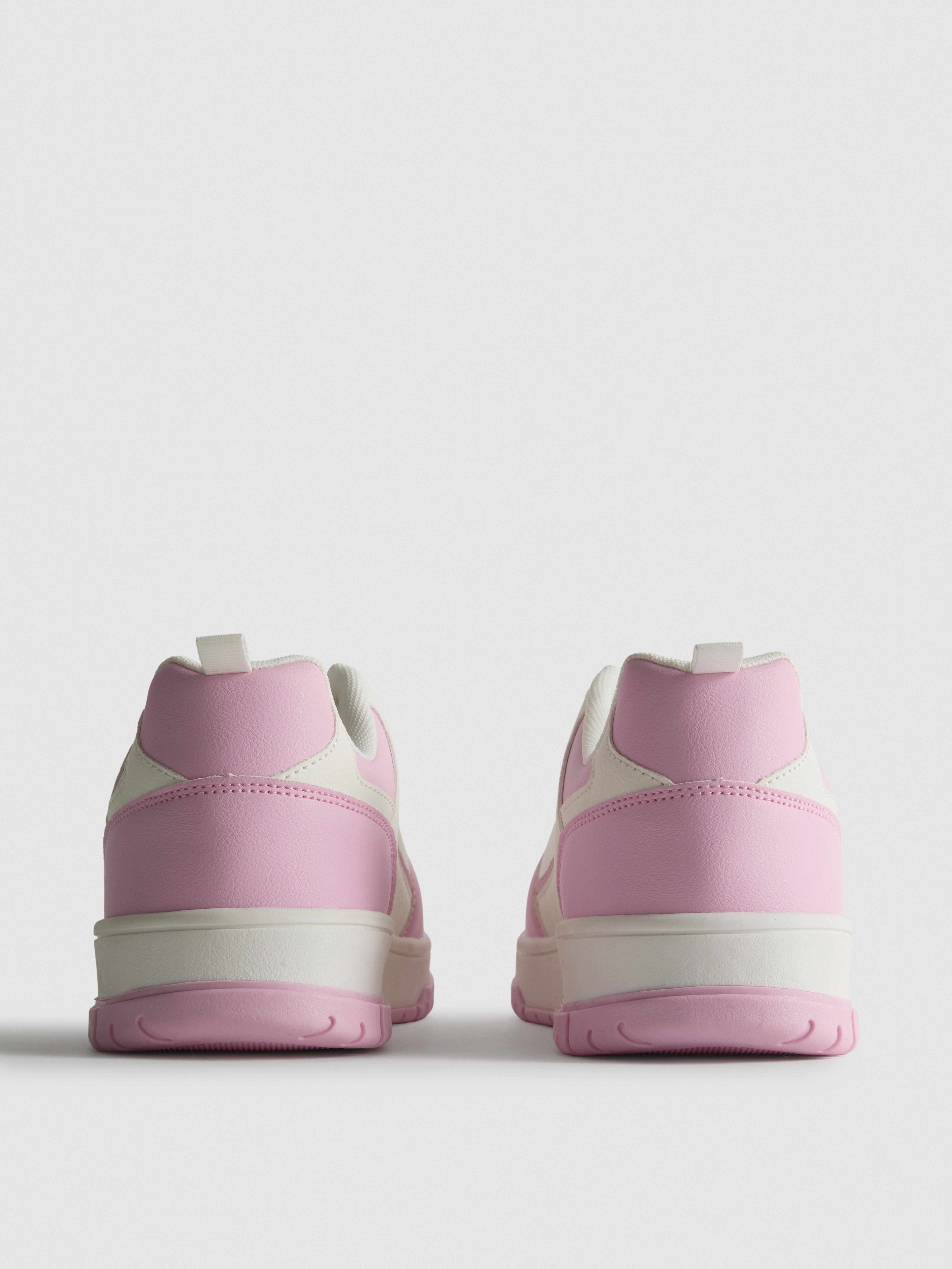 Colour Block Court Trainers