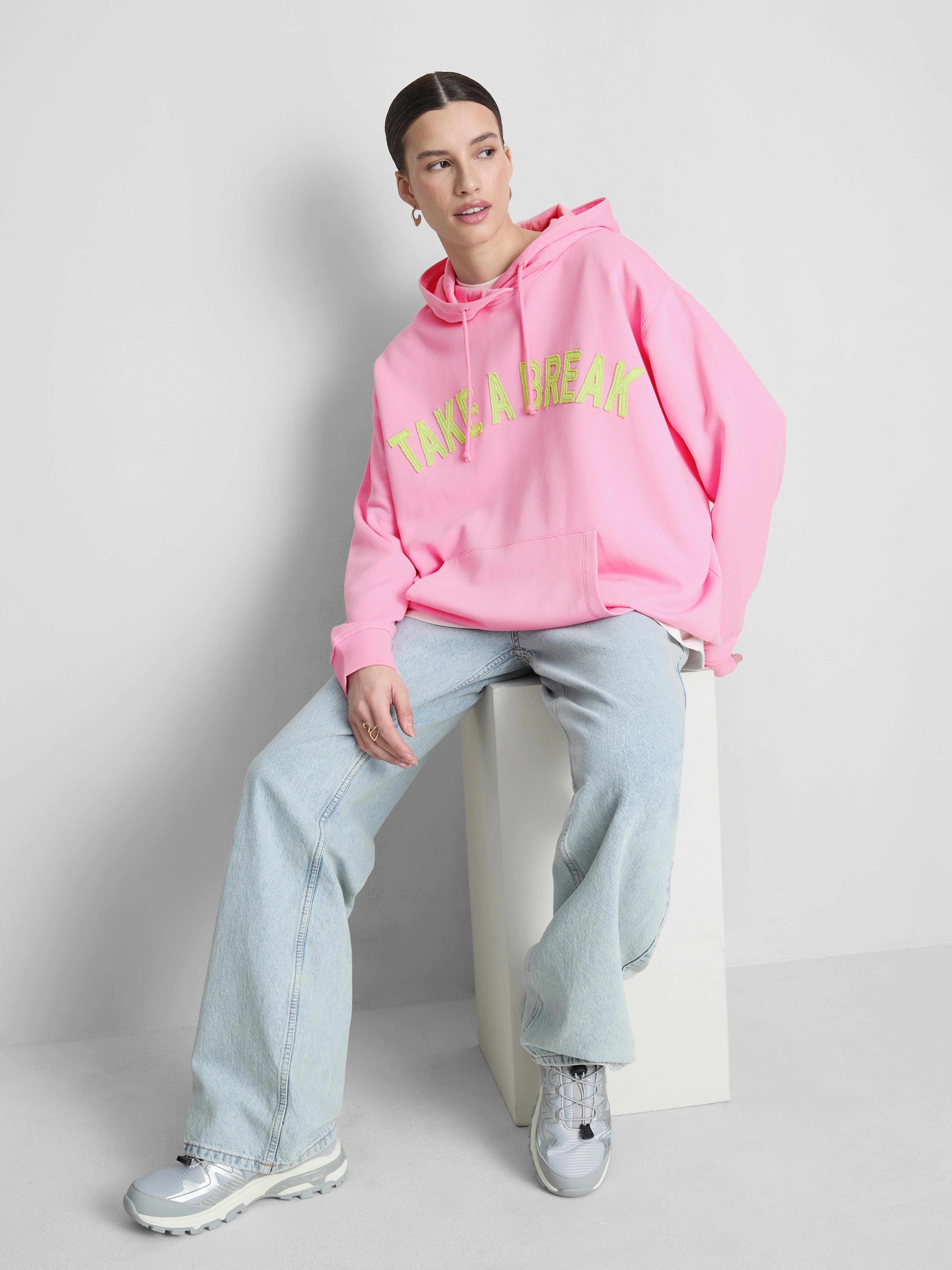 Cotton Rich Collegiate Print Hoodie
